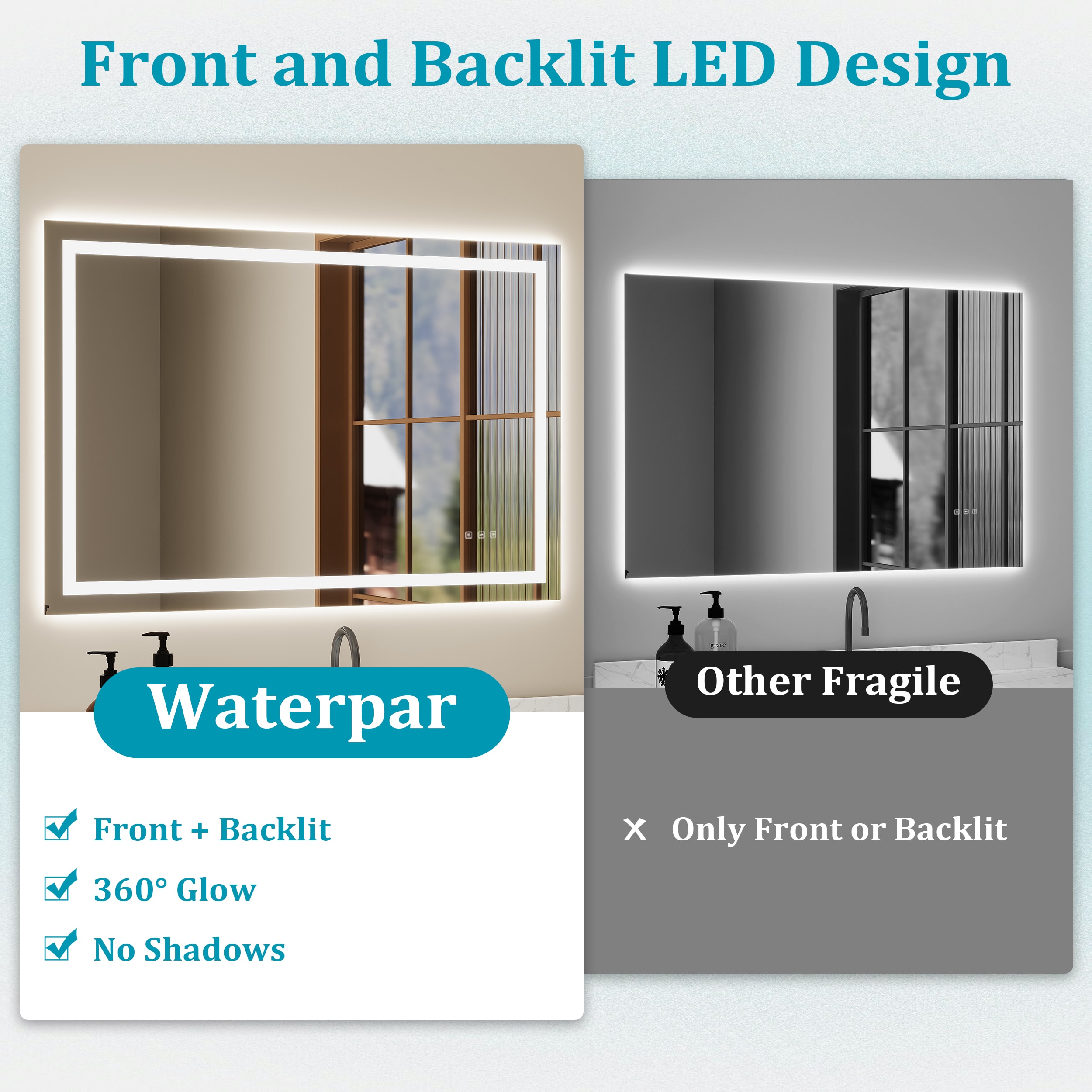 waterpar WPLO-2169 Framed-Bath-Mirrors - View #7