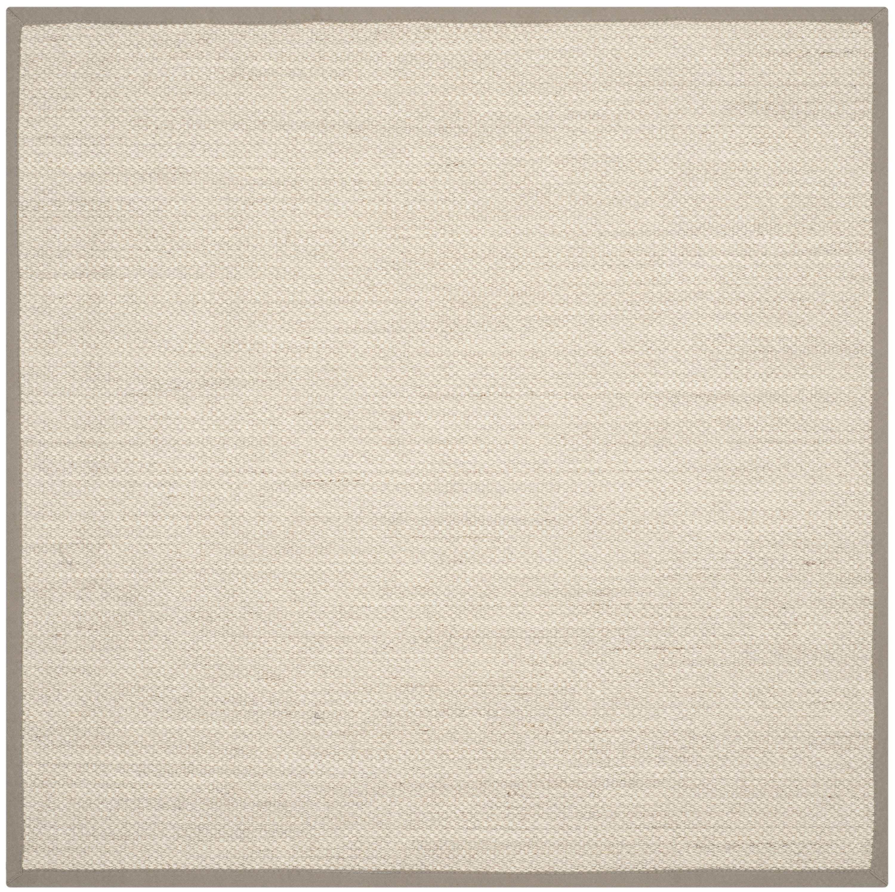 Safavieh NF143E-10SQ Natural Fiber Pines 10 x 10 (ft) Loomed Sisal Marble/Khaki Square Indoor Solid Coastal Area rug