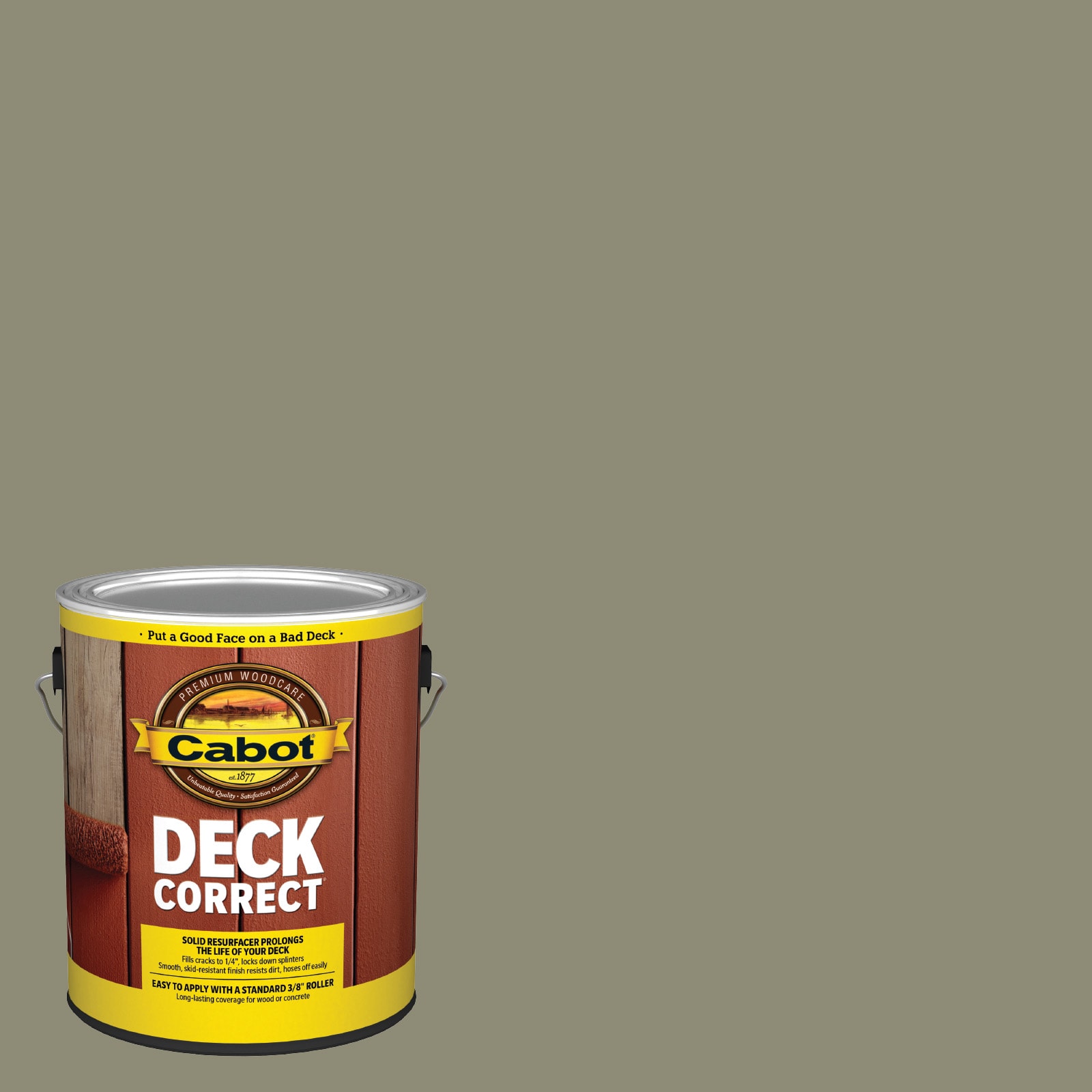 Cabot PEPPERWOOD-1028101 DeckCorrect Pepperwood Solid Exterior Wood Stain and Sealer in One ( 1-gallon )