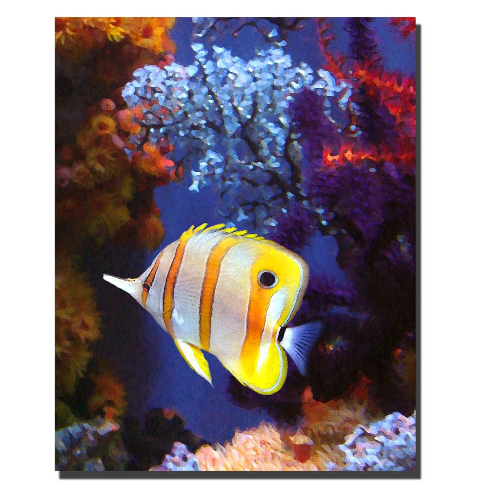Trademark Fine Art AV001-C1824GG Framed 18-in H x 24-in W Animals Print on Canvas