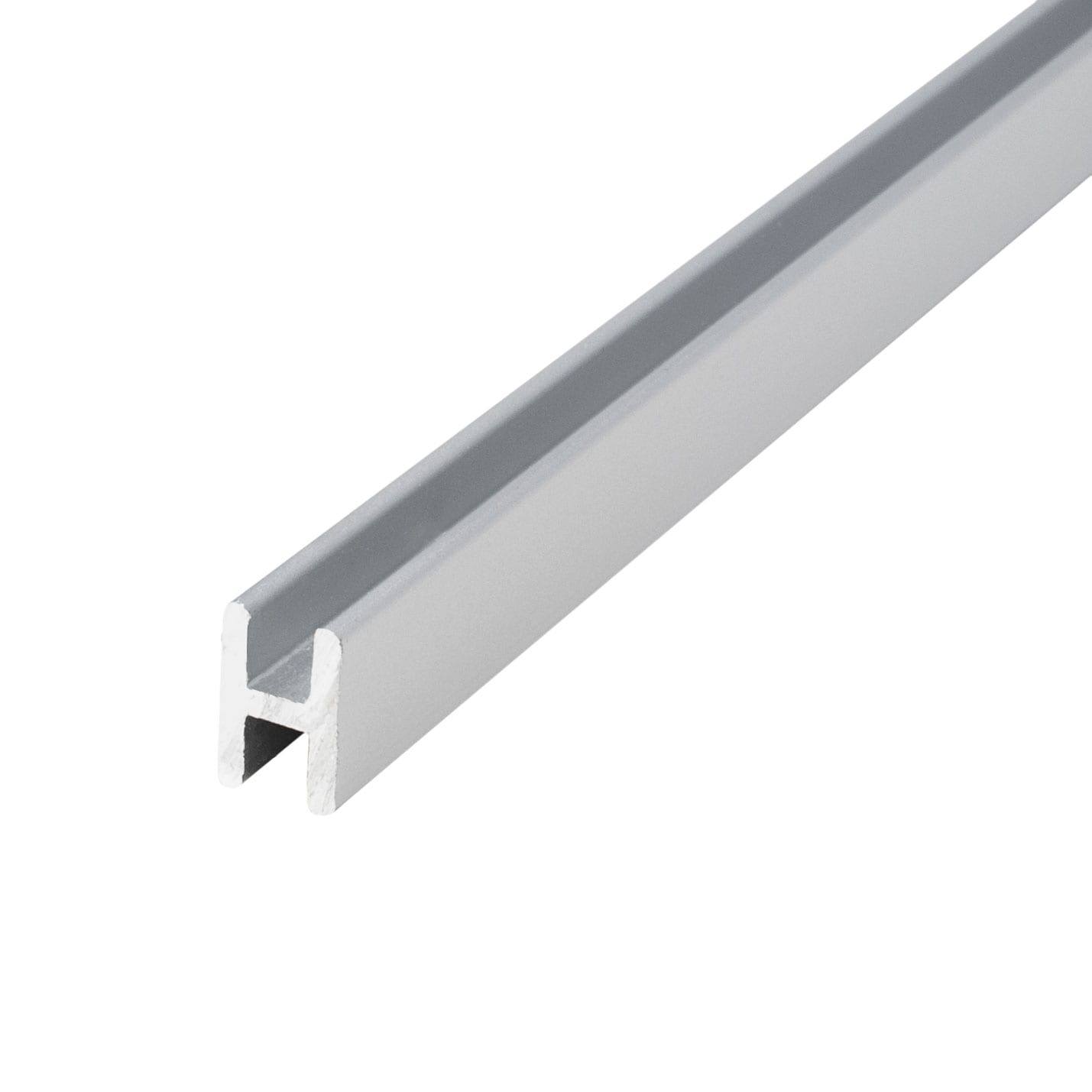 Outwater Aluminum H Channel Fits Material .360-in Wide Clear