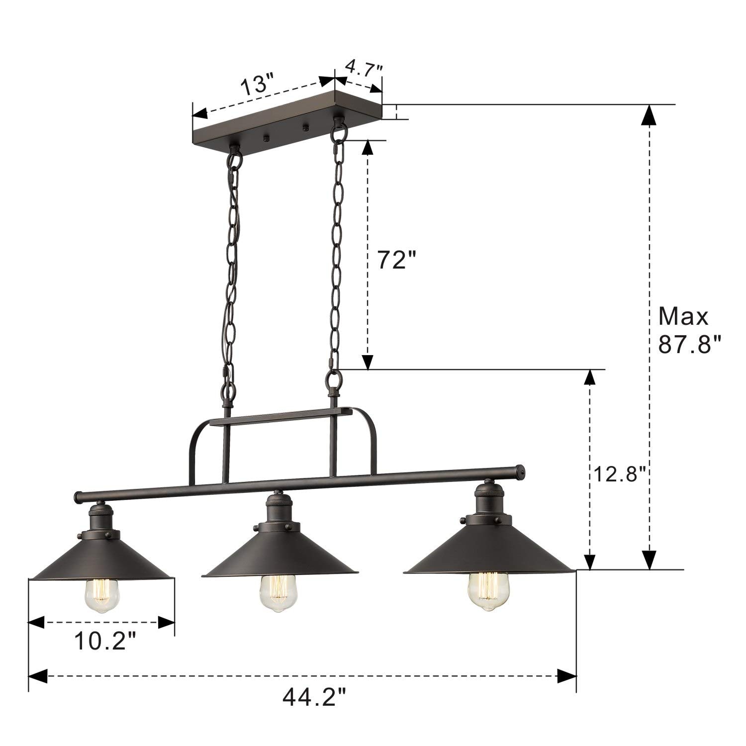 LTMATE LS102-3 ORB Pendant-Lights - View #2