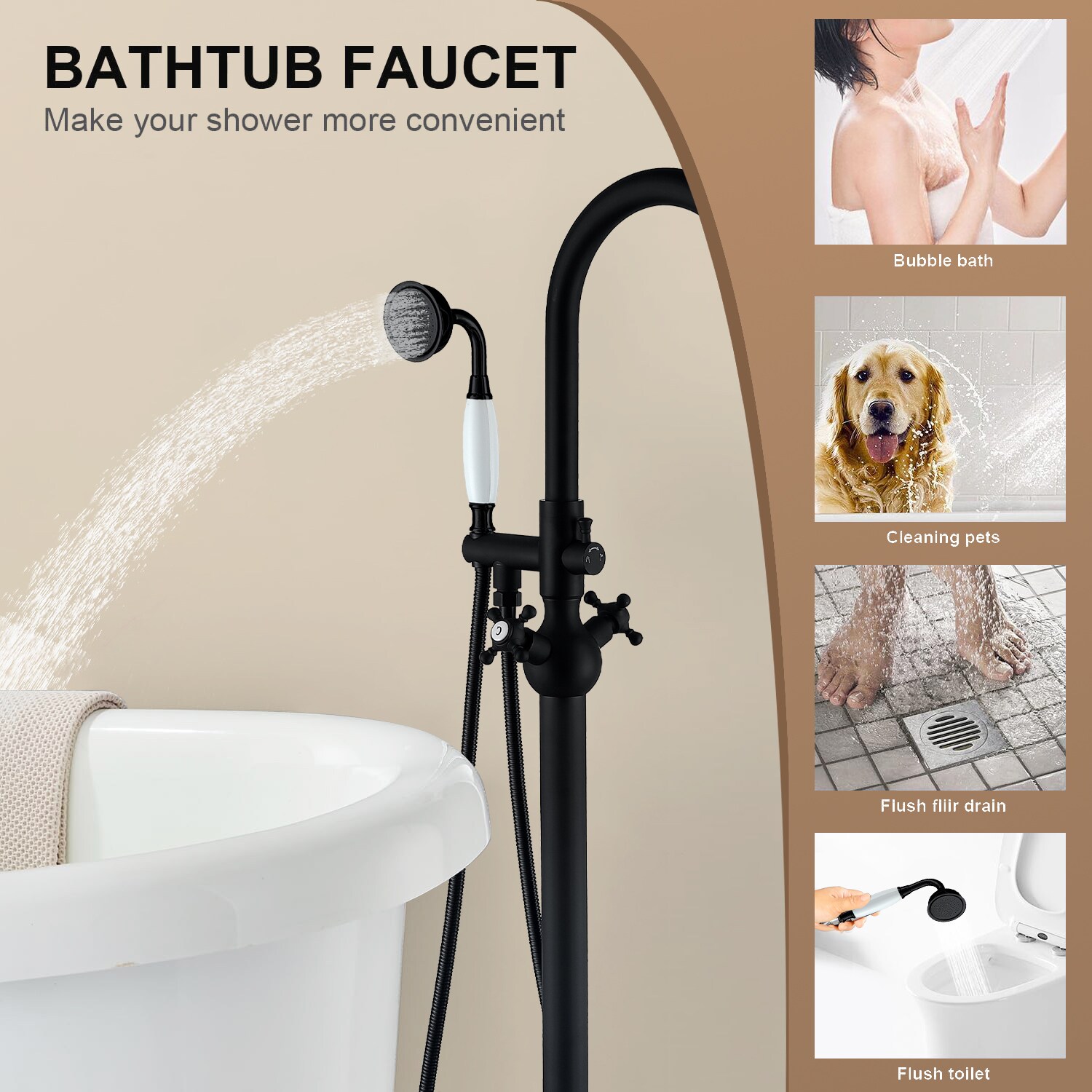 Maincraft HHK029MB Roman-Tub-Faucets - View #11