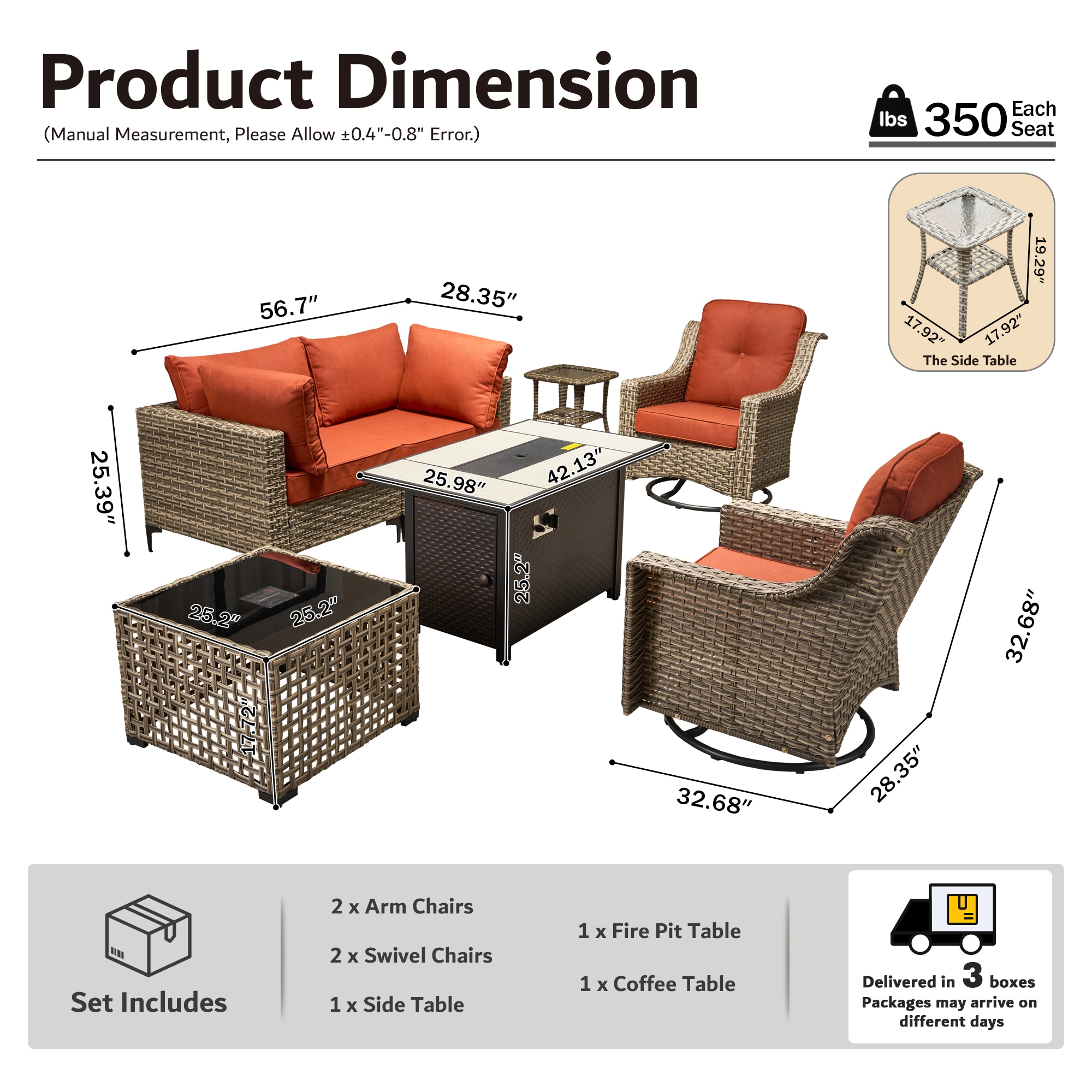 XIZZI XISKT8C174-RC3IFP Patio-Conversation-Sets - View #8