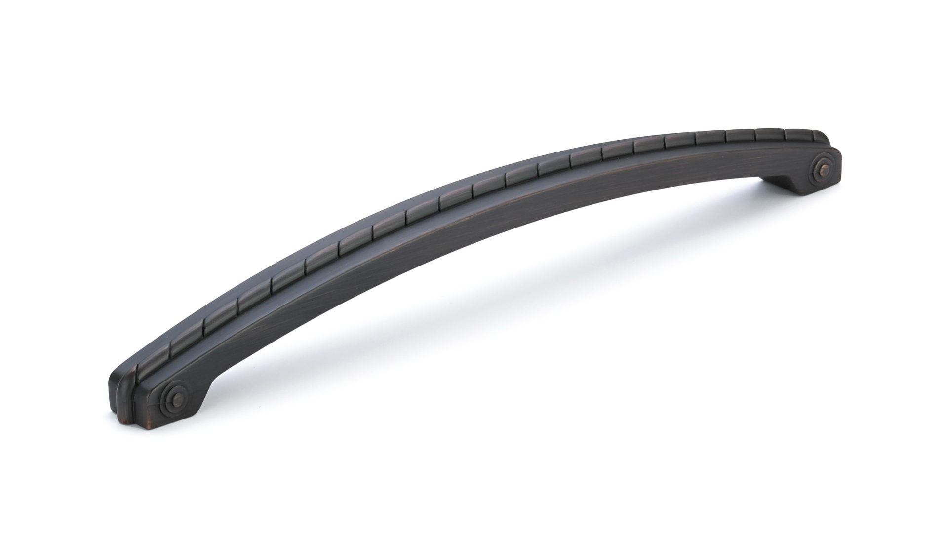 Richelieu BP82262BORB Huntingdon 12-in , 305mm Center to Center Brushed Oil-Rubbed Bronze Arch Handle For Use on Appliances Drawer Pulls