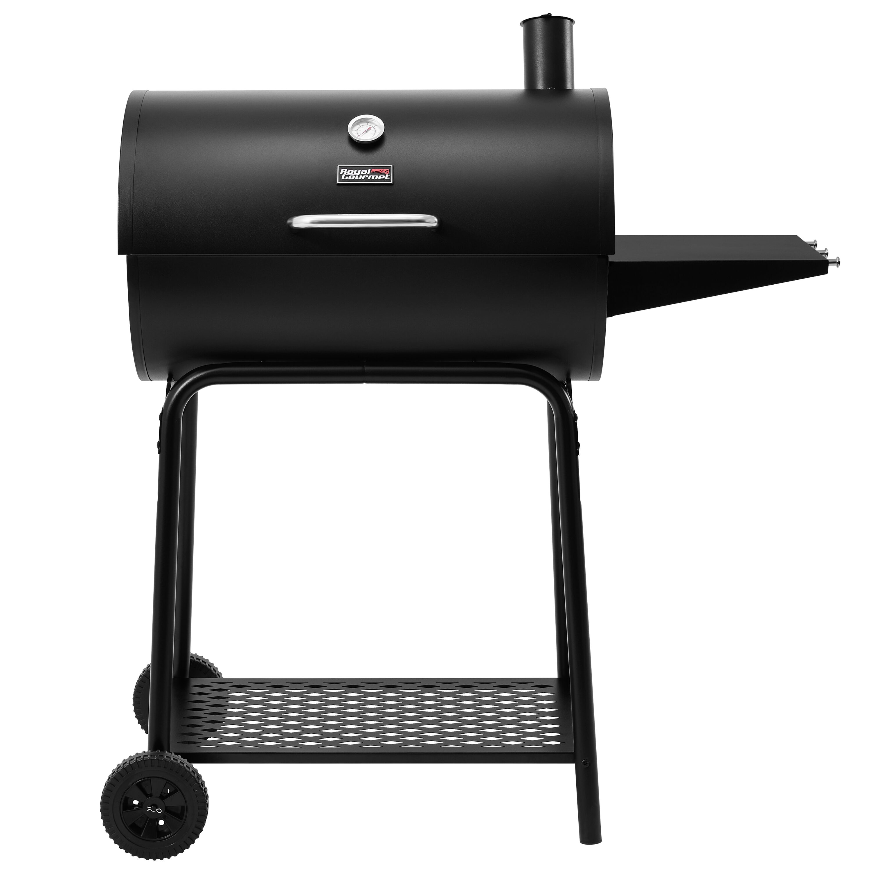 Royal Gourmet 27.44-in W Black Barrel Charcoal Grill