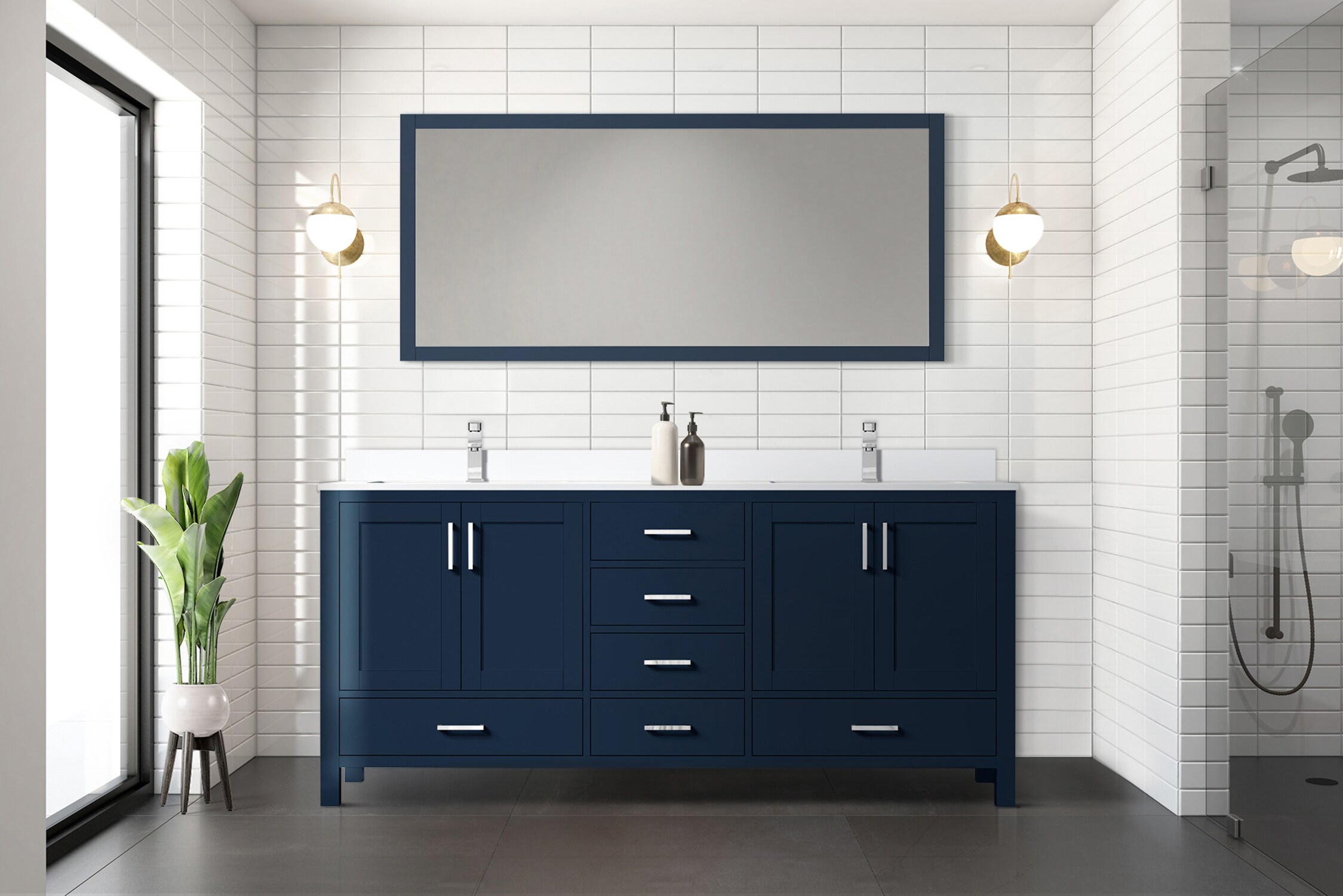 Lexora LJ342272DEWQM70F Bath-Vanity-Combo - View #11