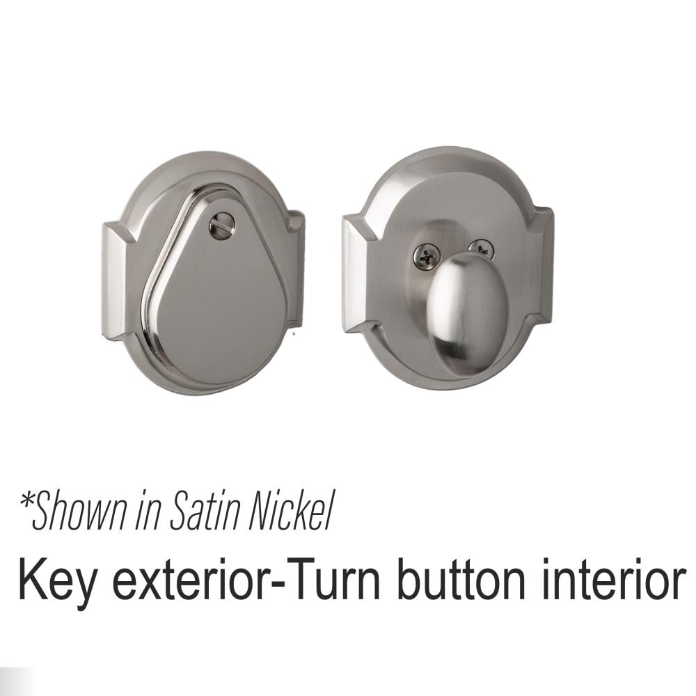 Delaney Hardware BV910026 Bravura Bravura Aged pewter Single Cylinder Deadbolt