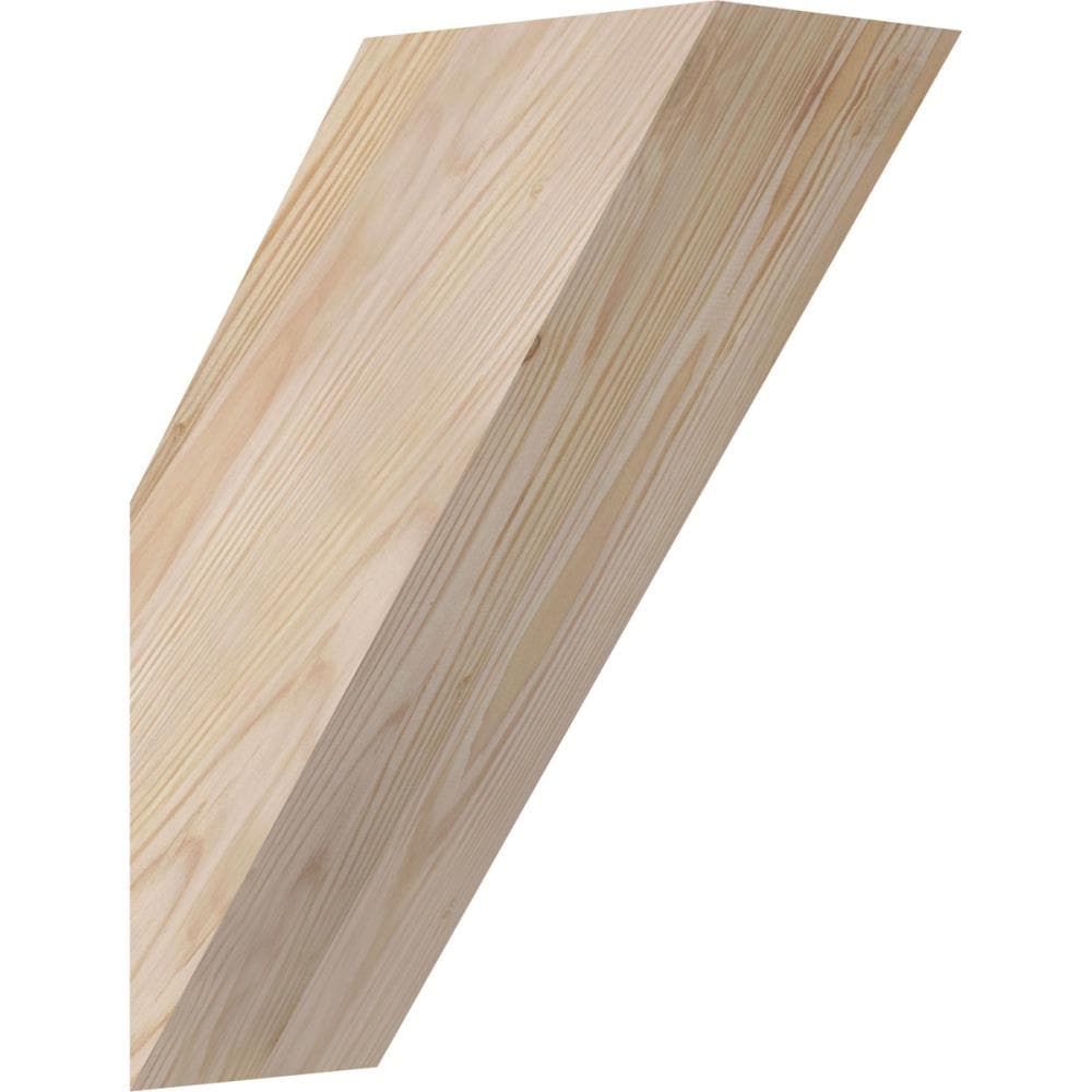 Ekena Millwork BRC06X12X16TRA00SDF 5-1/2-in x 12-in x 16-in Douglas Fir Unfinished Wood Traditional Smooth Knee Brace