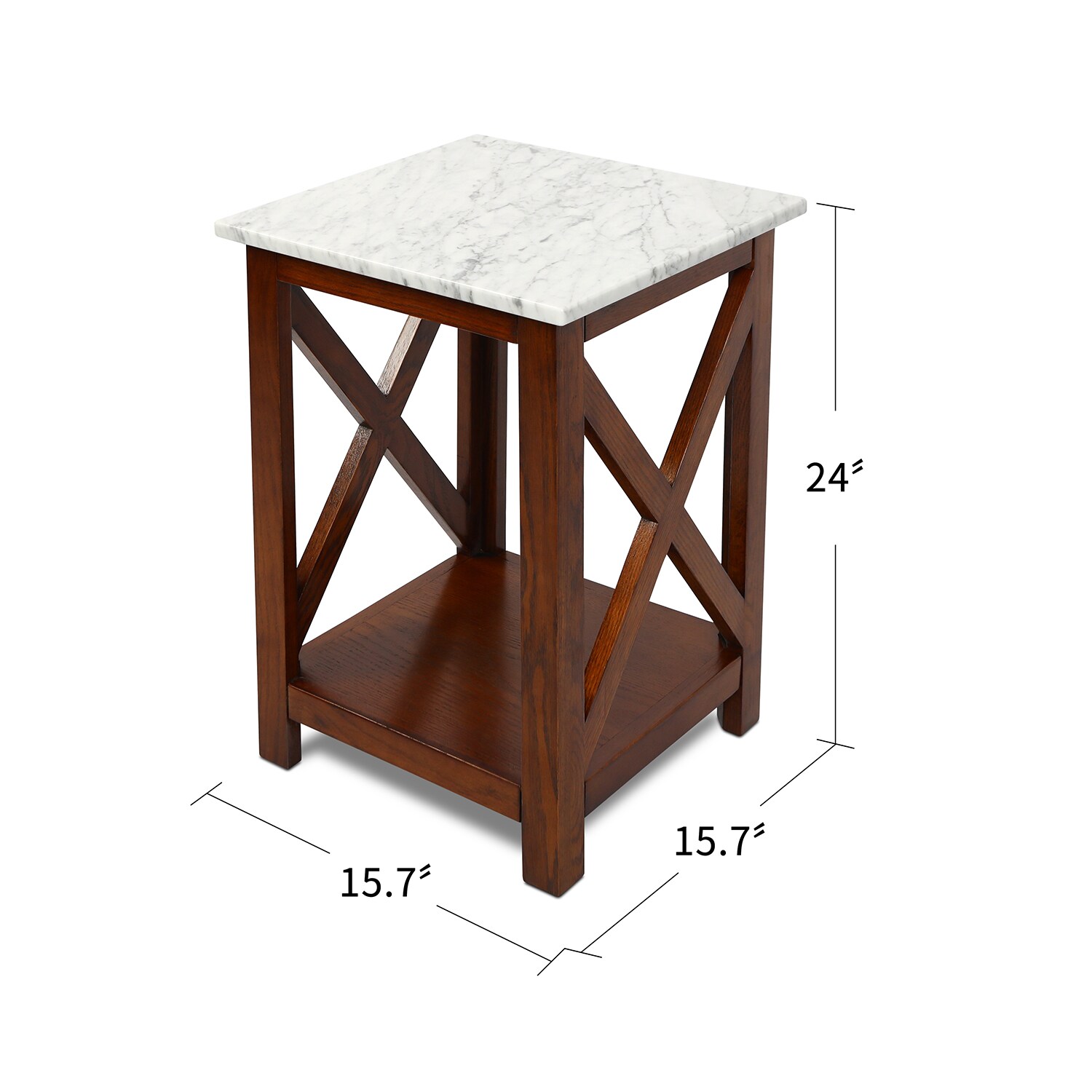 The Bianco Collection TBC-4064-PT1838-WHT End-Tables - View #6
