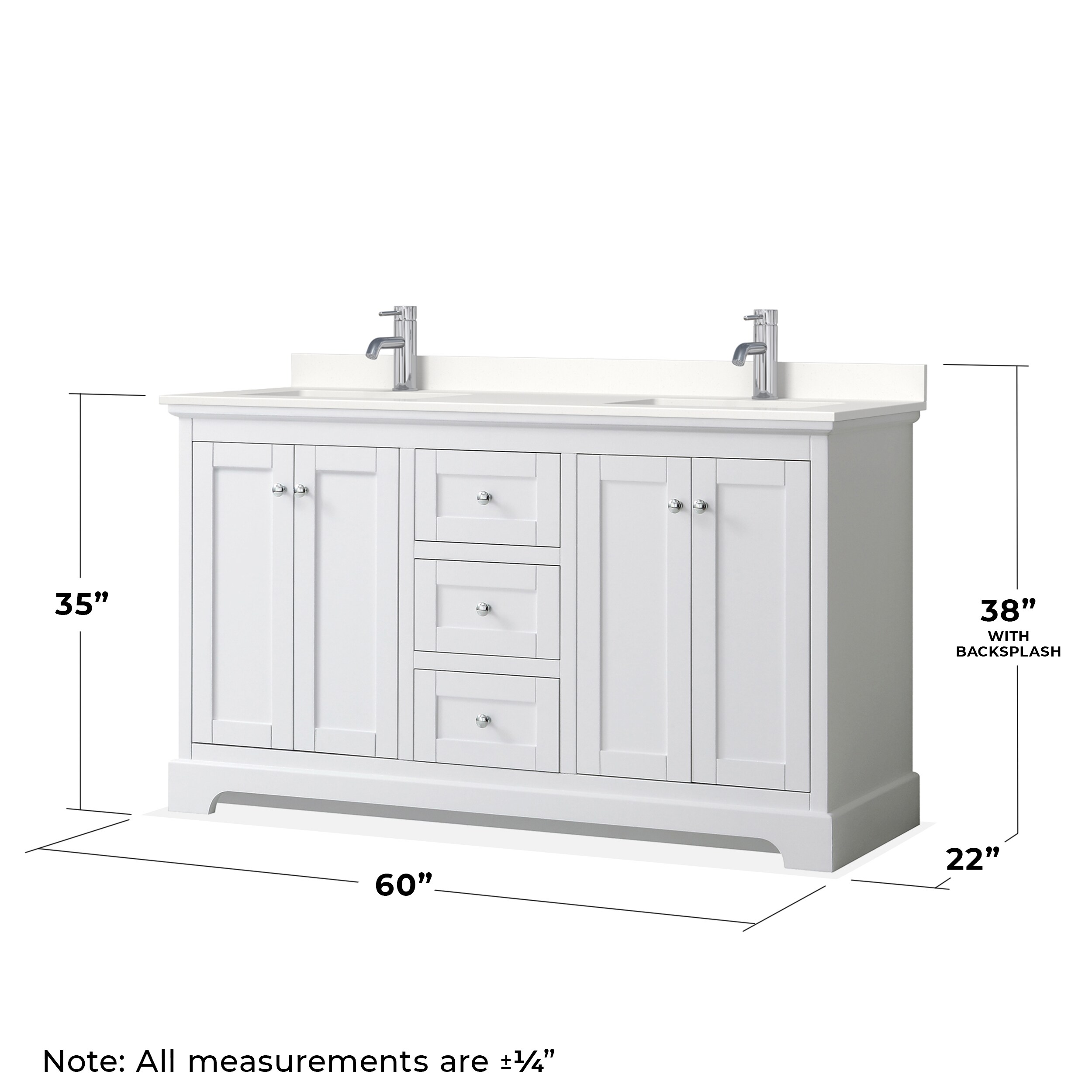 Wyndham Collection WCV232360DWHWQUNSMXX Bath-Vanity-Combo - View #5