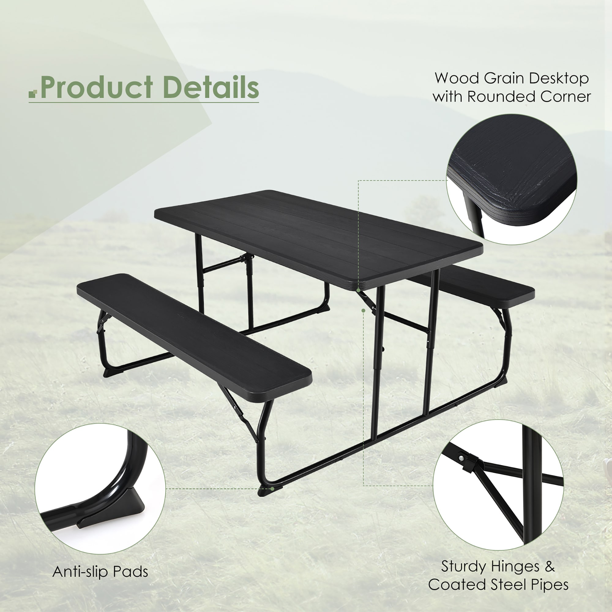 Costway OP70672BK benches - View #2