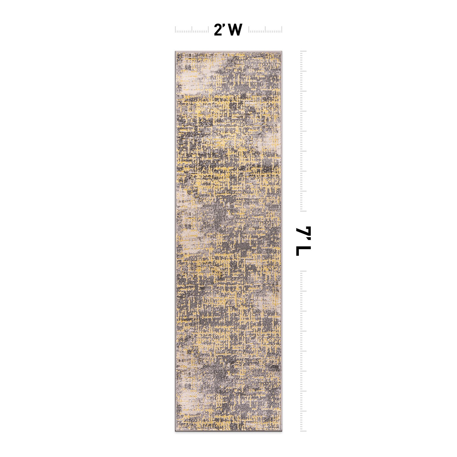 World Rug Gallery 394YELLOW2X7 rugs - View #3