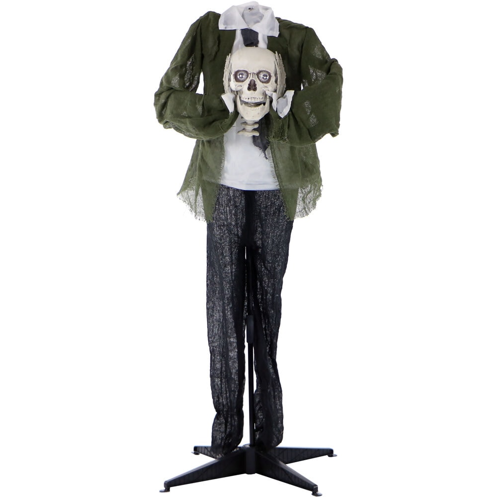 Haunted Hill Farm 5-ft Lighted Zombie Animatronic in the Outdoor ...