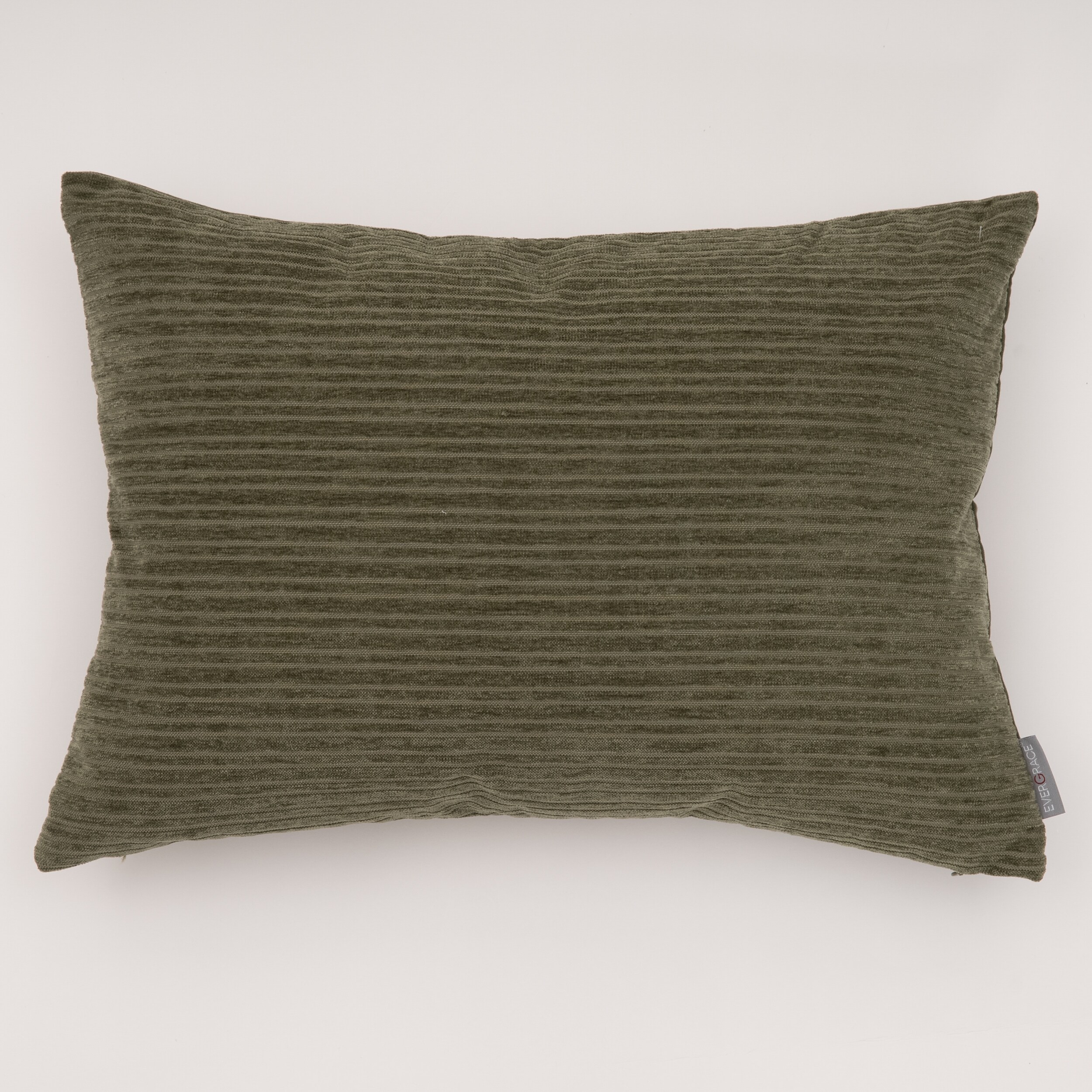 EVERGRACE EG7266290 Opulence 20-in x 14-in Winter Moss Green Rectangular Indoor Decorative Pillow