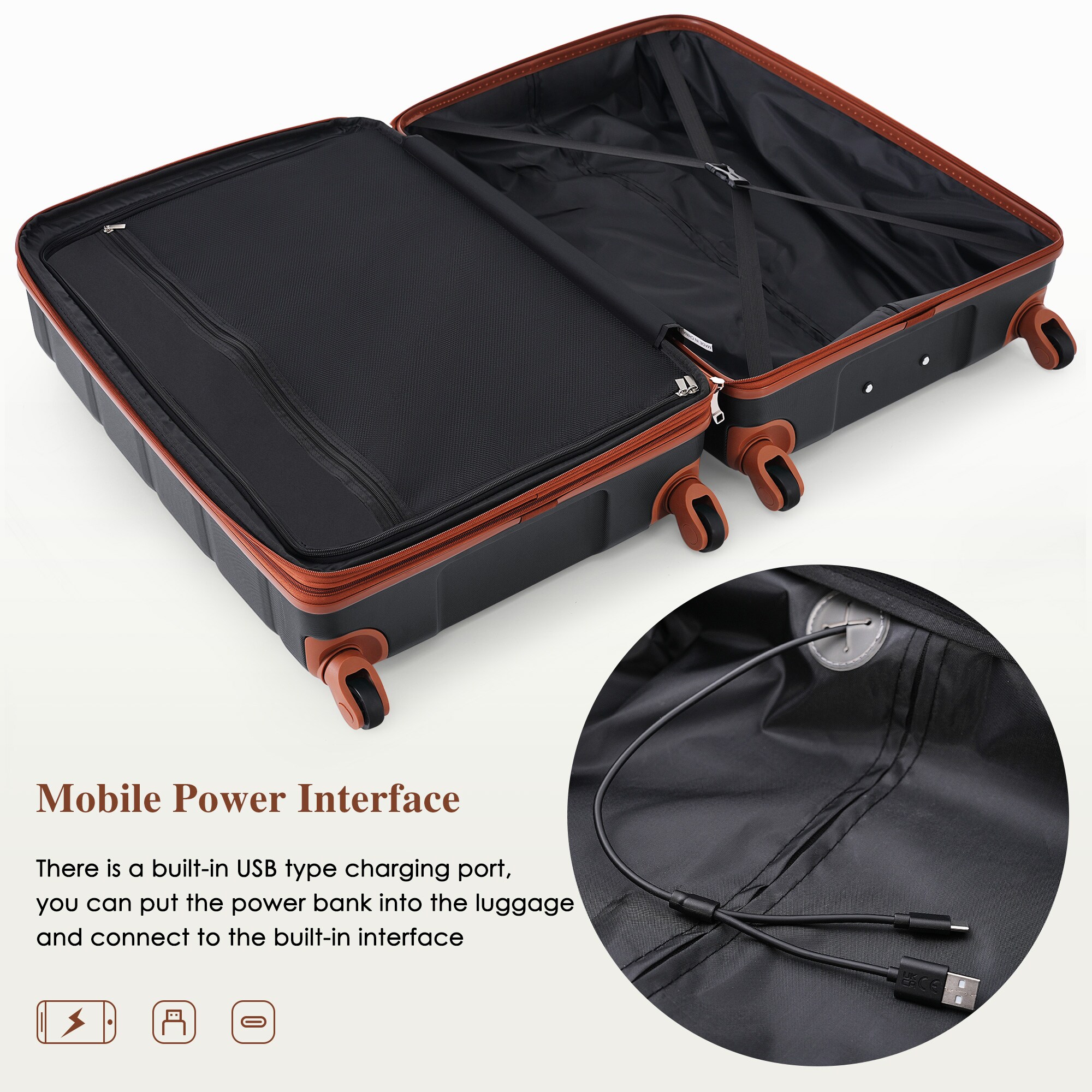 SINOFURN SYD9600011BK Luggage-And-Luggage-Sets - View #3