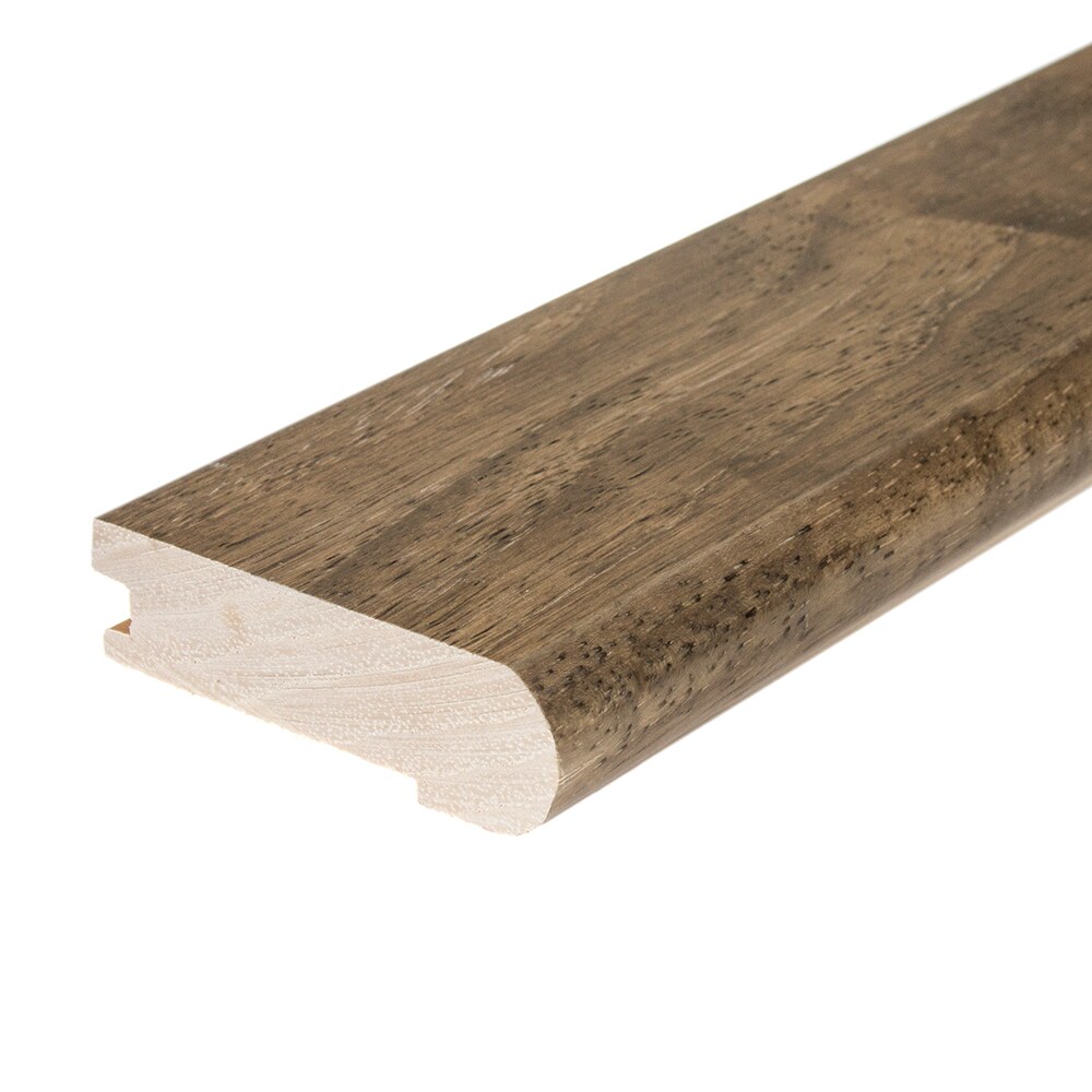 Flexco 806880 Solid Wood Stair Nose 2.75-in x 78-in x 0.75-in Townhall Prefinished Wood Hickory Flush Stair Nosing
