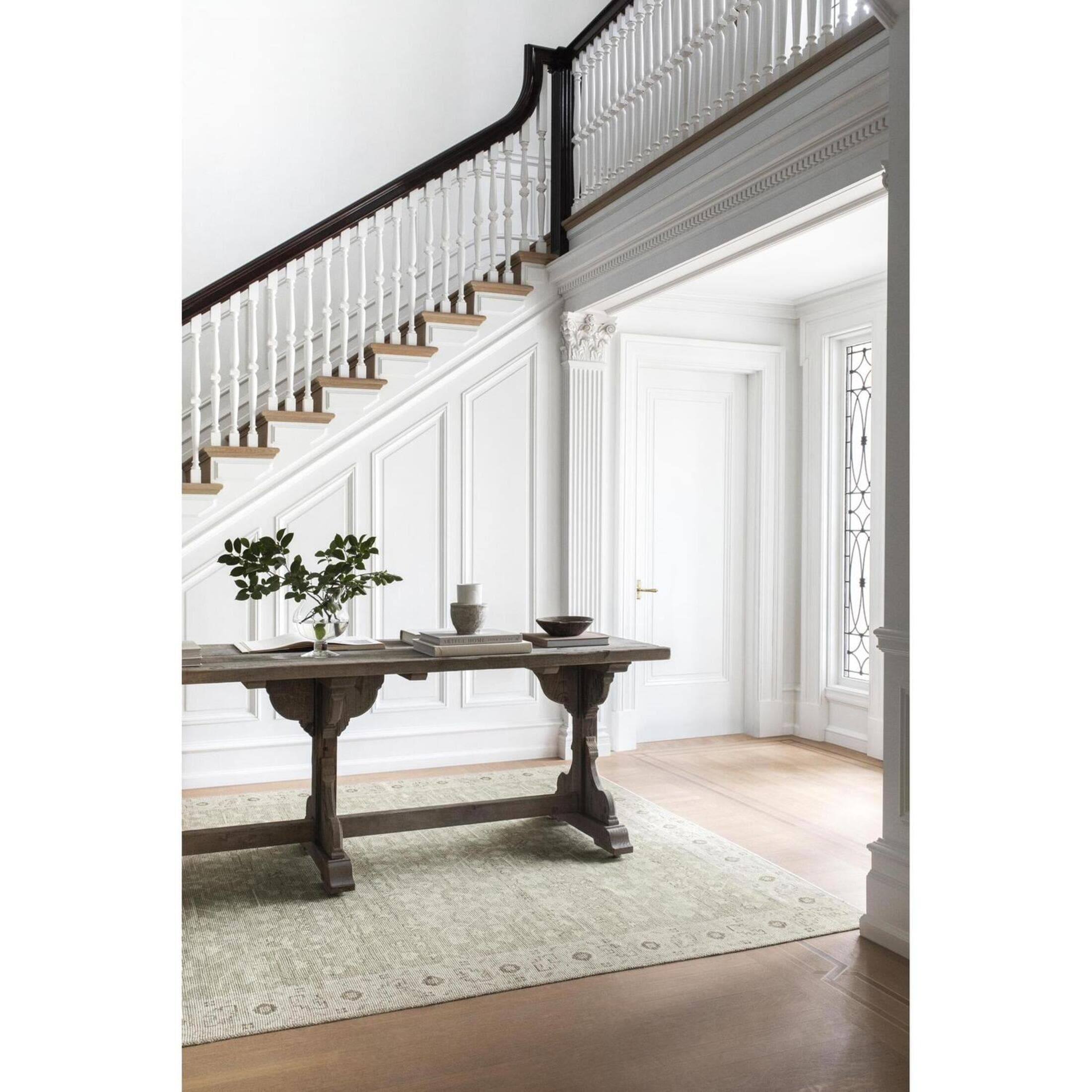 Livabliss NBAS2305-9112 x Nabela Noor Home Asha 9 x 12 (ft) Flatweave Sage Rectangular Indoor Medallion Global Pet Friendly Area rug