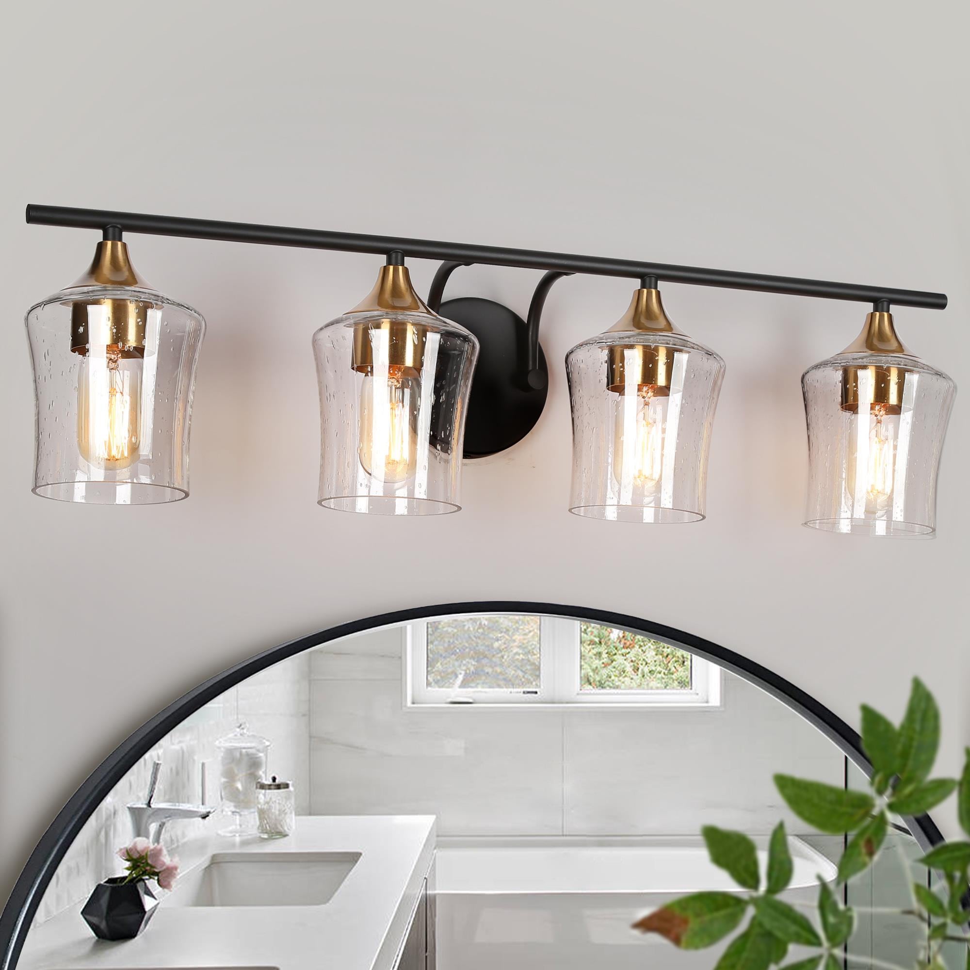 ZEVNI L3YBFUUJW4503SY7 Artery 28-in 4 -Light Matte Black Modern/contemporary Vanity light