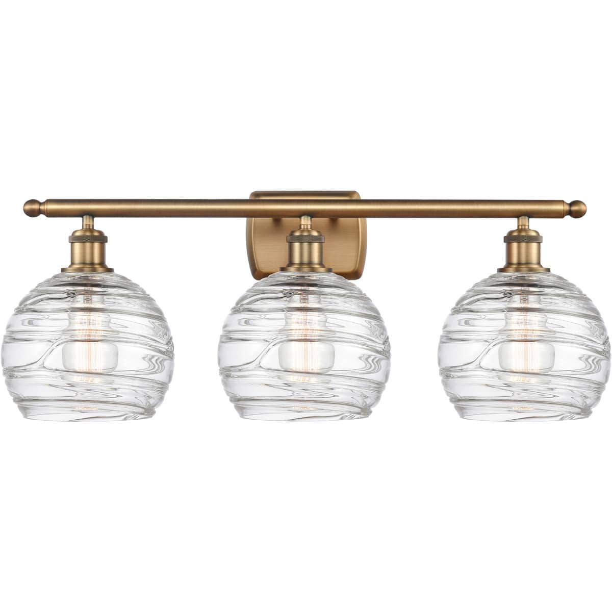Innovations Lighting 516-3W-BB-G1213-8 516-3W-BB-G1213-8 Ballston Deco Swirl Bathroom Vanity Light