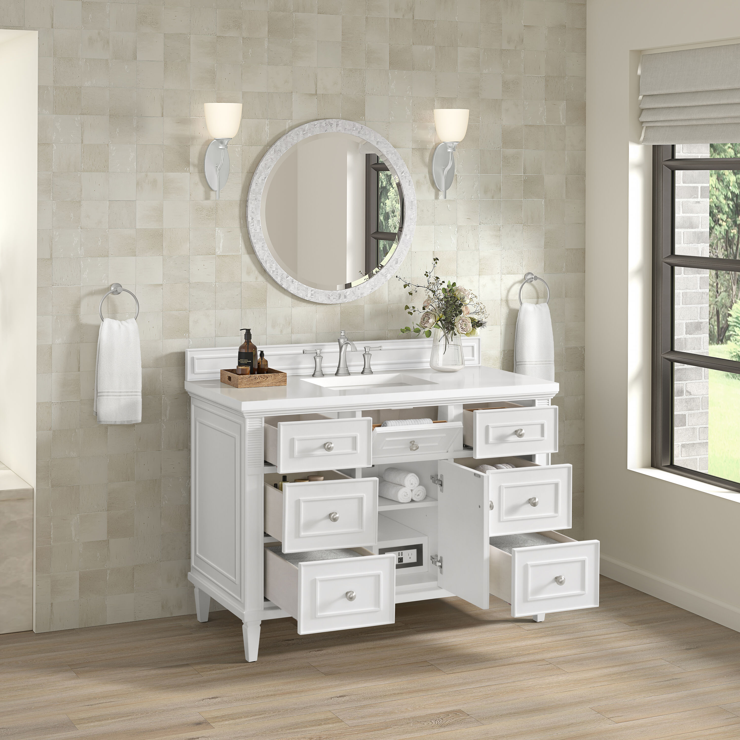 James Martin Vanities 424-V48-BW-3WZ Bath-Vanity-Combo - View #4