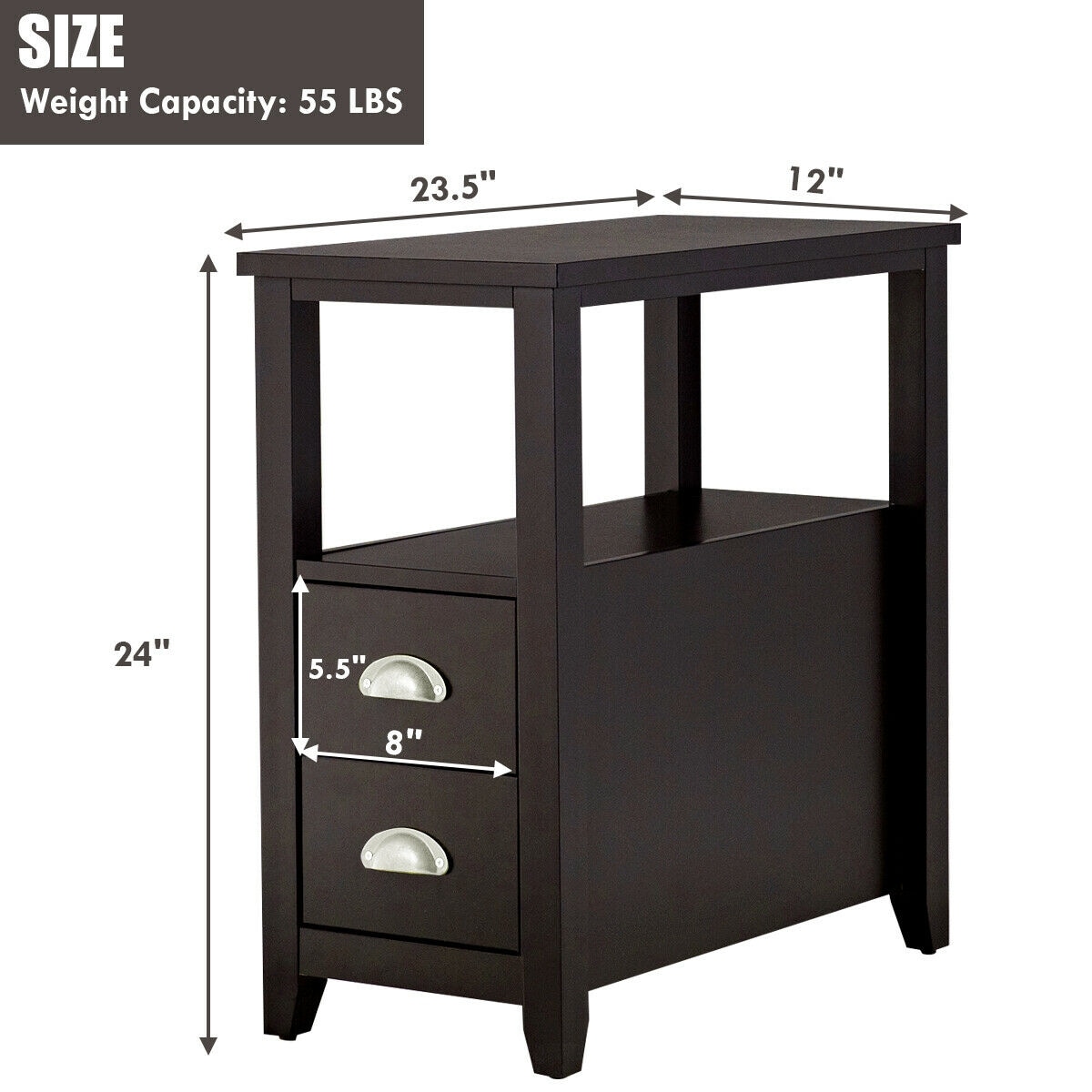 Slickblue D-CO-1-FC25236WH End-Tables - View #3