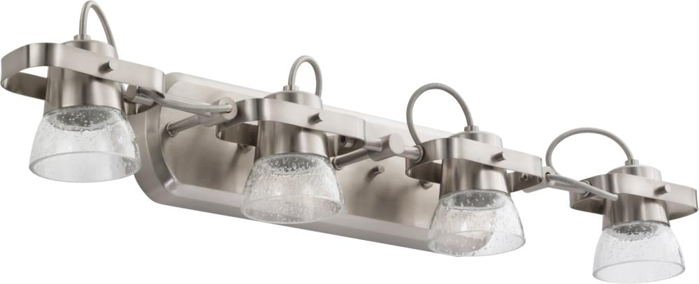 Lithonia Lighting LTFSGL4LED27K90CRIBN LTFSGL 4-Light 30.38-in Brushed Nickel Dimmable LED Linear Track Lighting Kit
