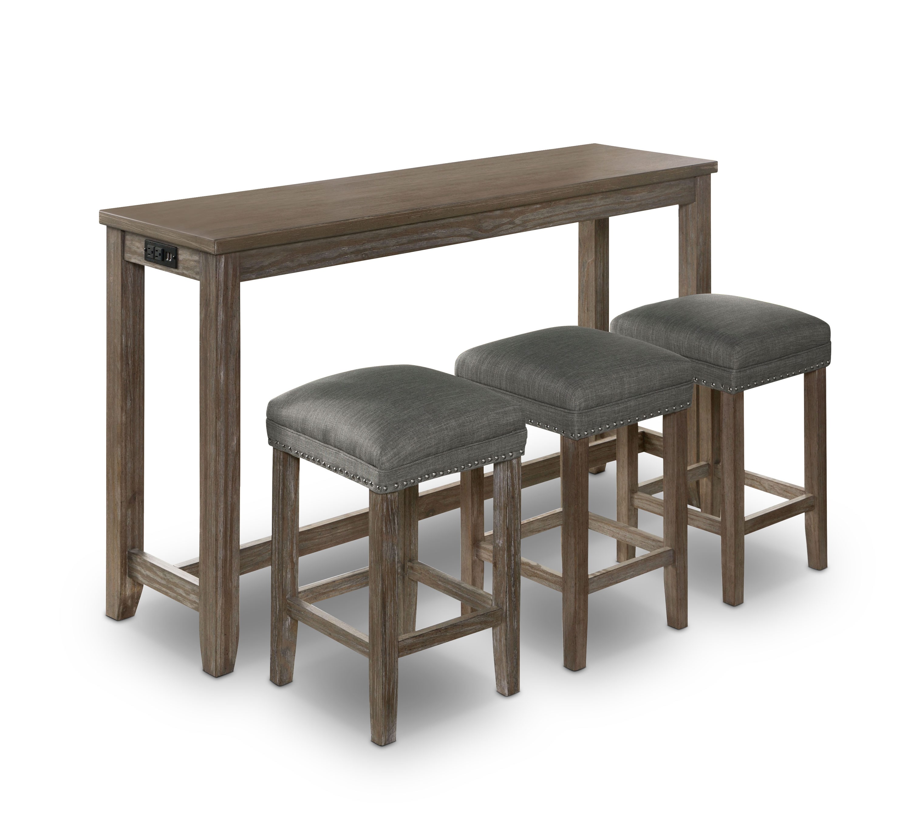 Furniture of America IDF-3474GY-PT-4PK Dining-Sets - View #3