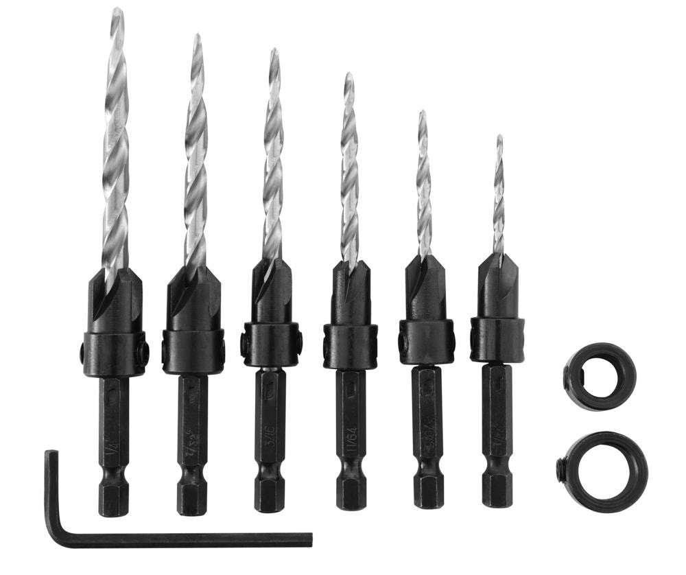 BLACK+DECKER 10-Piece Assorted High-speed Steel Jobber Length Twist Drill  Bit Set in the Twist Drill Bits department at