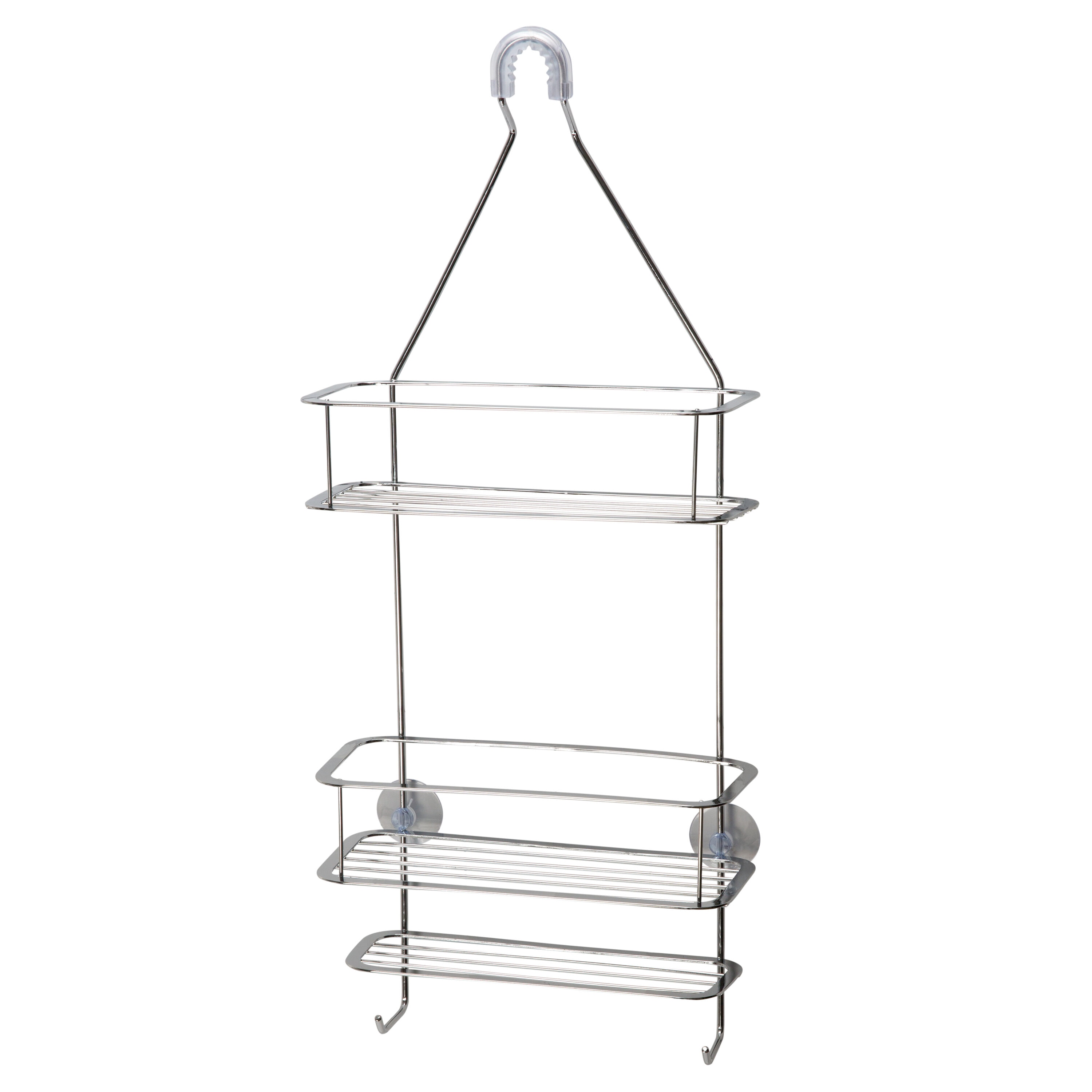 Bath Bliss White Steel 3-Shelf Hanging Shower Caddy 5.31-in x 11.02-in x  25.98-in in the Bathtub & Shower Caddies department at