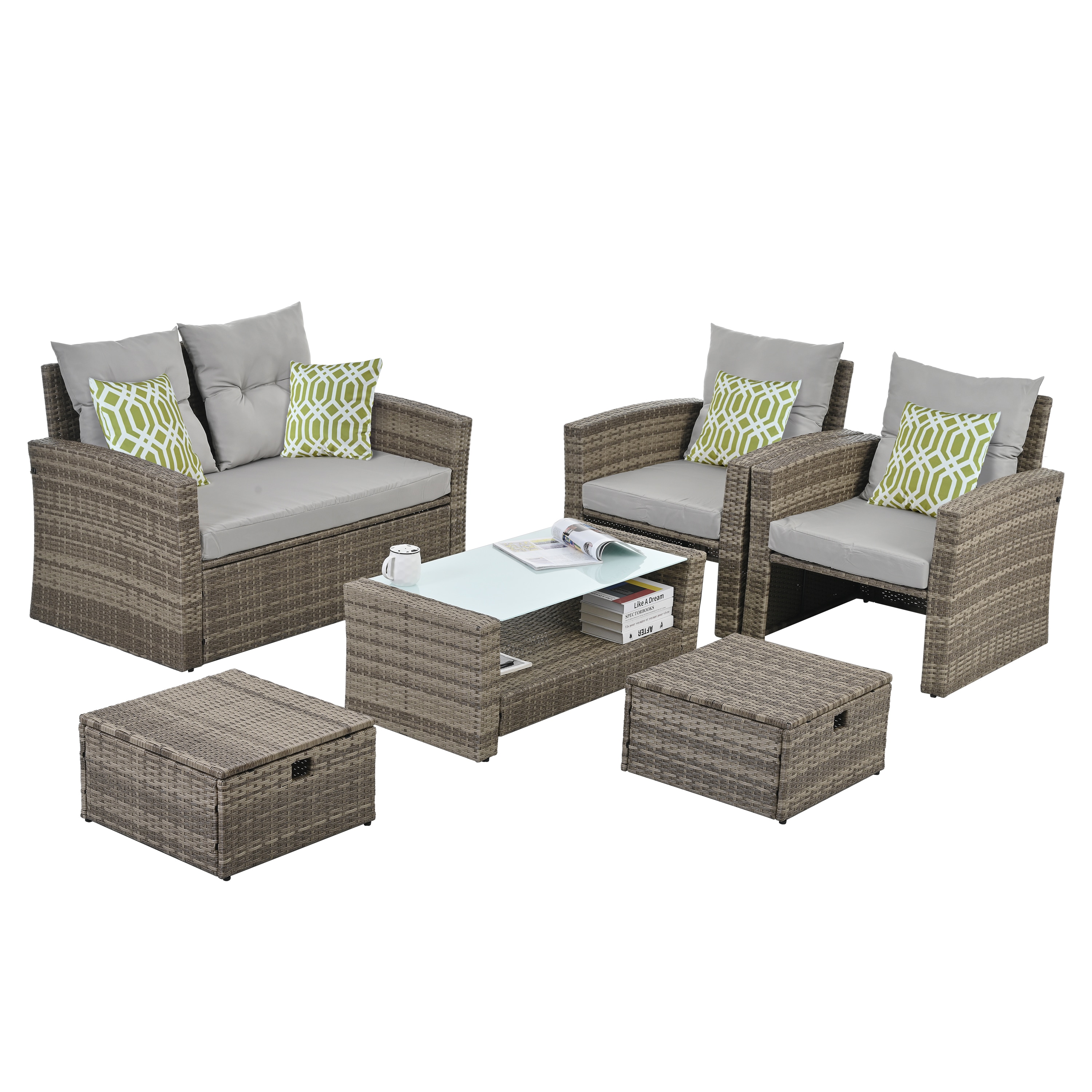 AHIOU HOME ZAAHG-0020SF Patio-Conversation-Sets - View #2