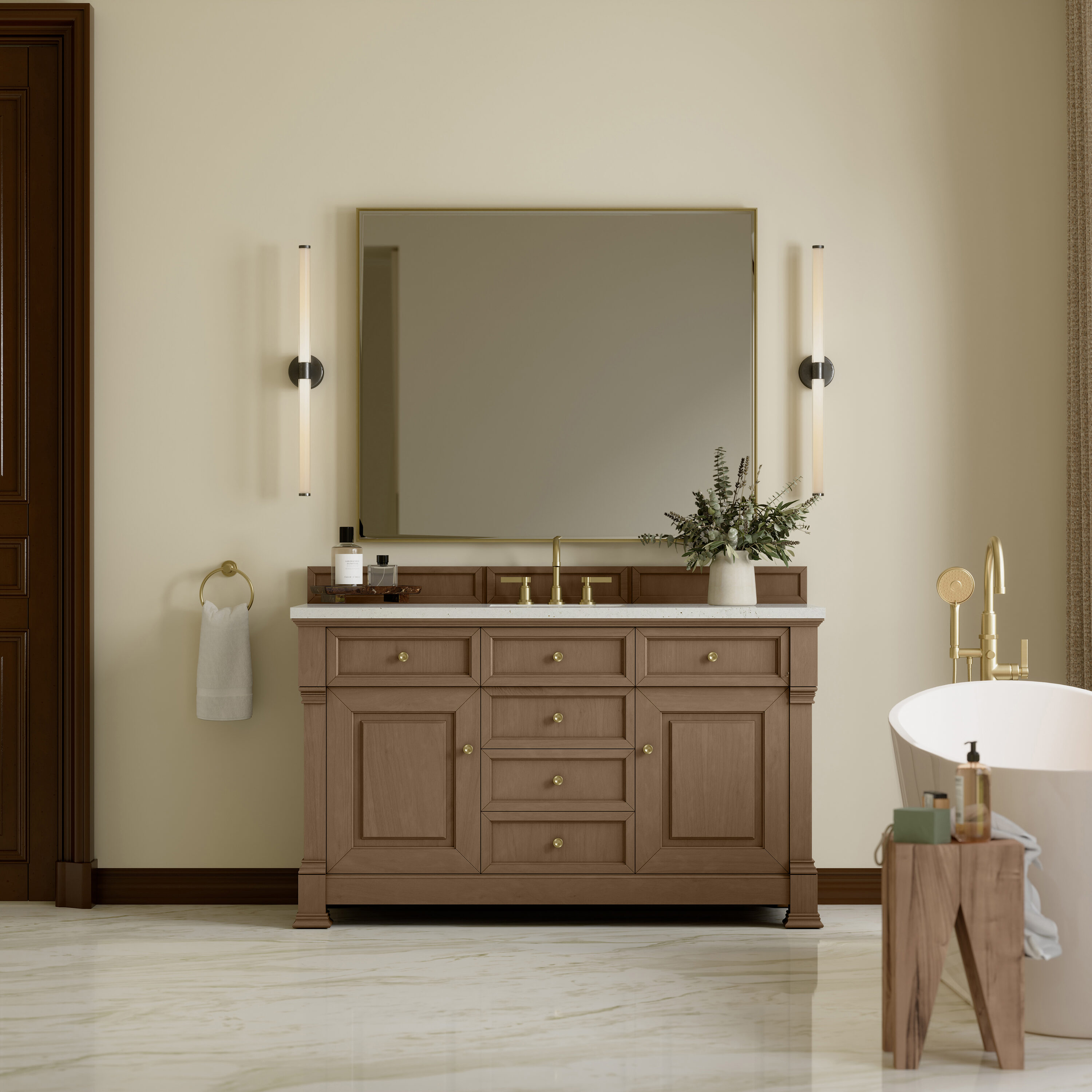 James Martin Vanities 547-V60S-PCN-3LDL Bath-Vanity-Combo - View #3