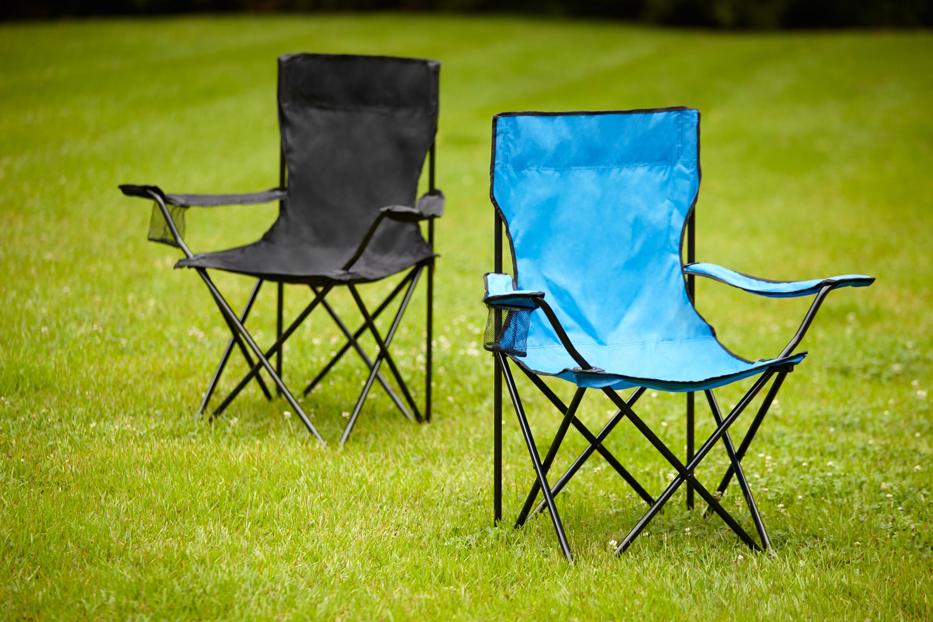 Garden Treasures Black Steel Camping Chair