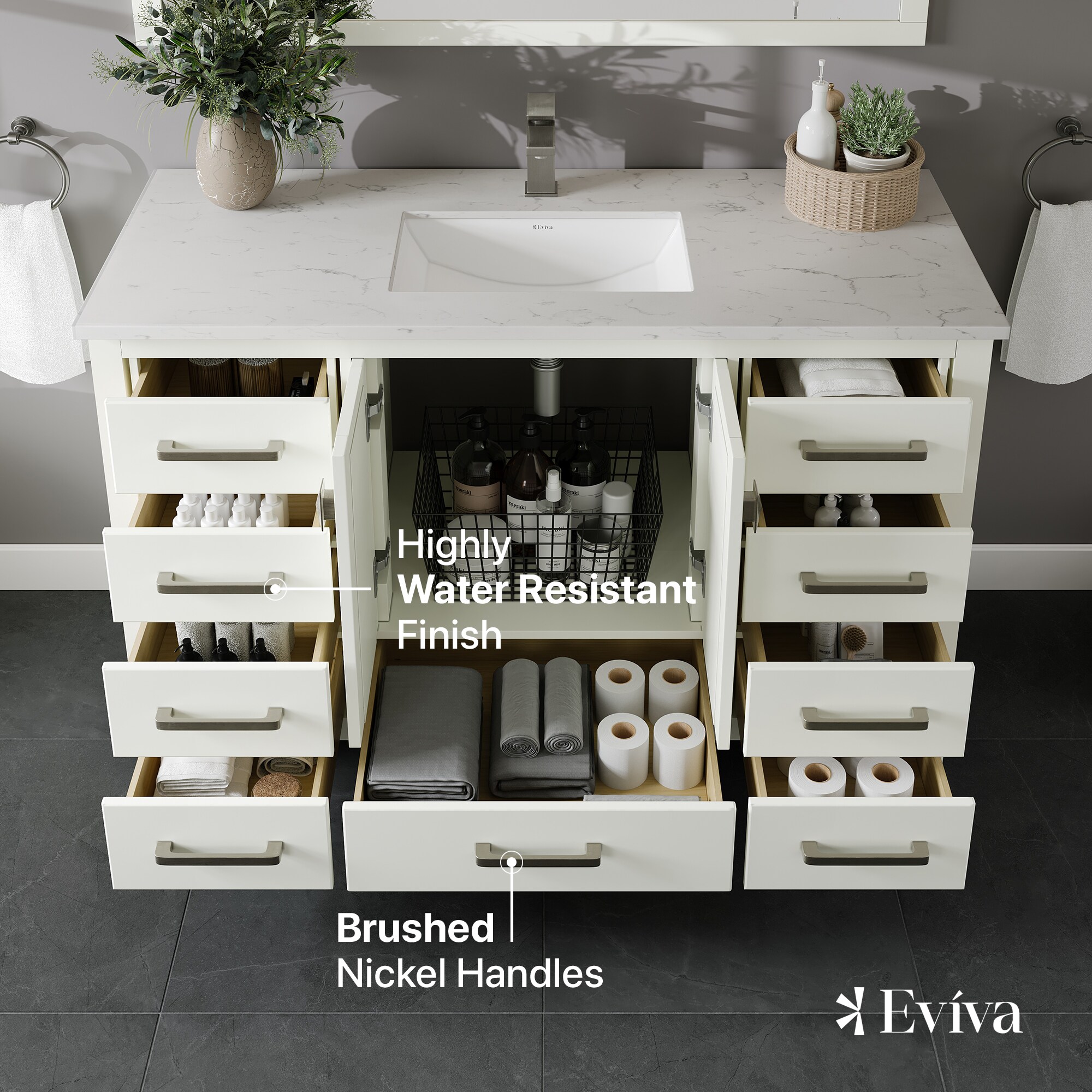 Eviva TVN414-48X18WH-Q Bath-Vanity-Combo - View #3