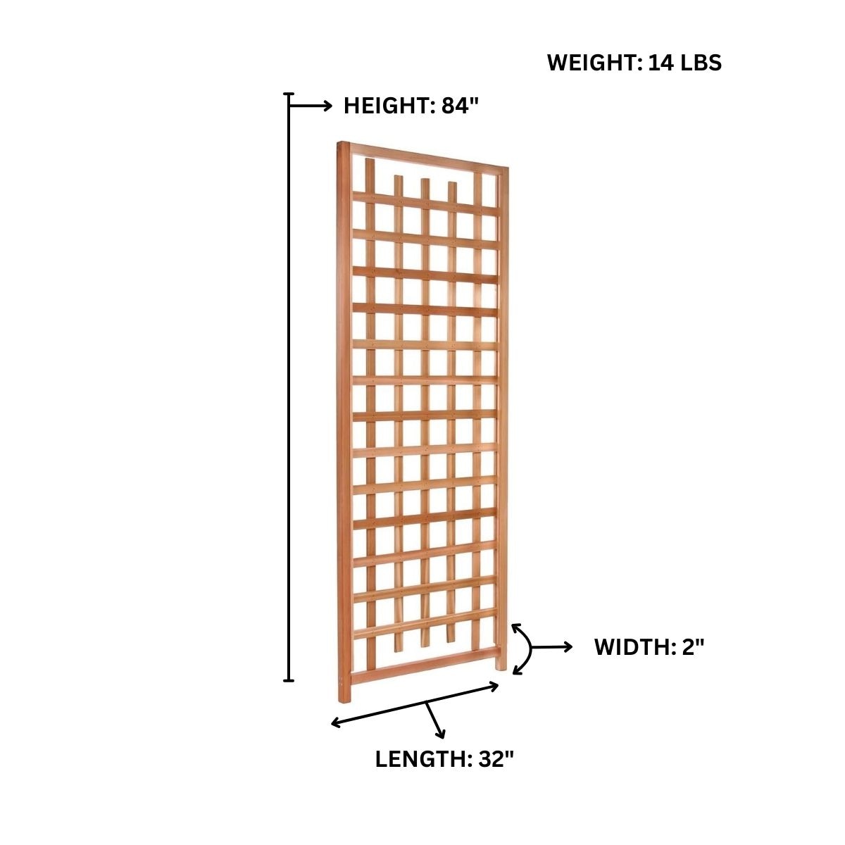 All Things Cedar PL30-T Garden-Trellis - View #5
