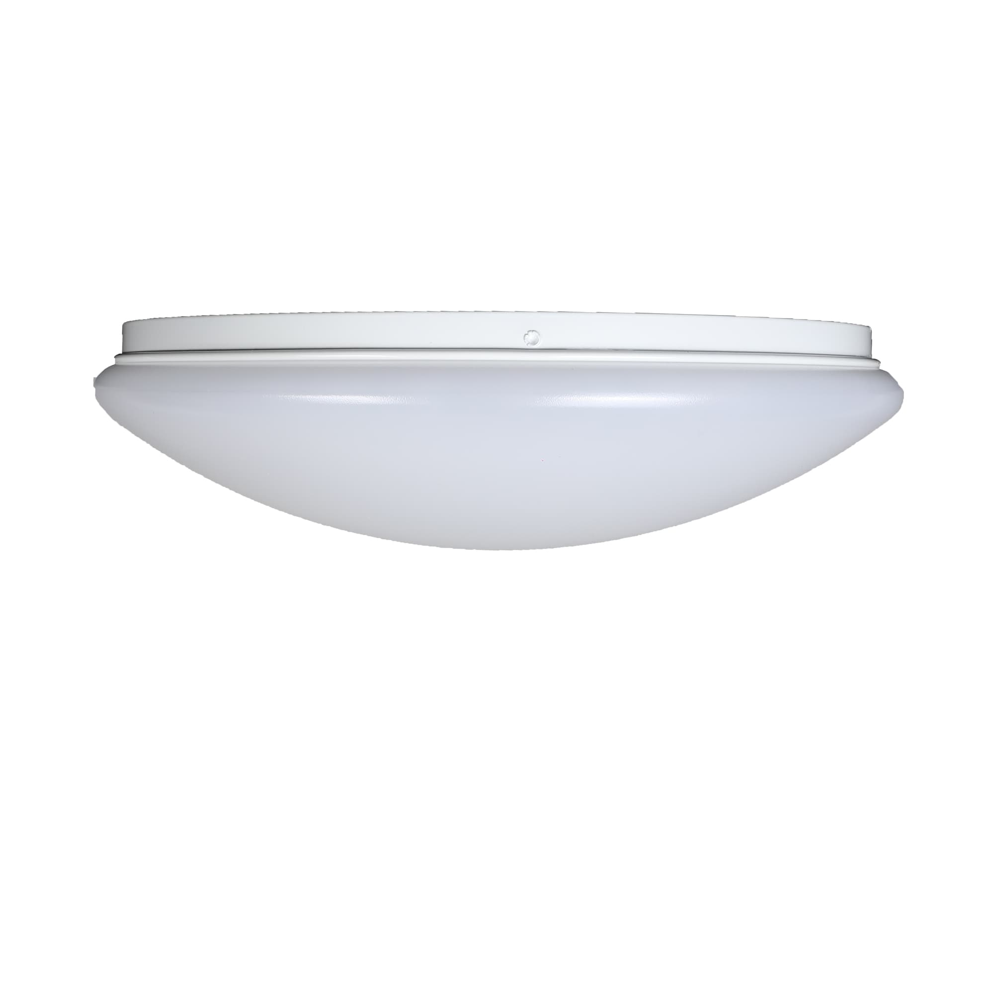 Sleek White 14" LED Energy Star Flush Mount Light for Indoor/Outdoor