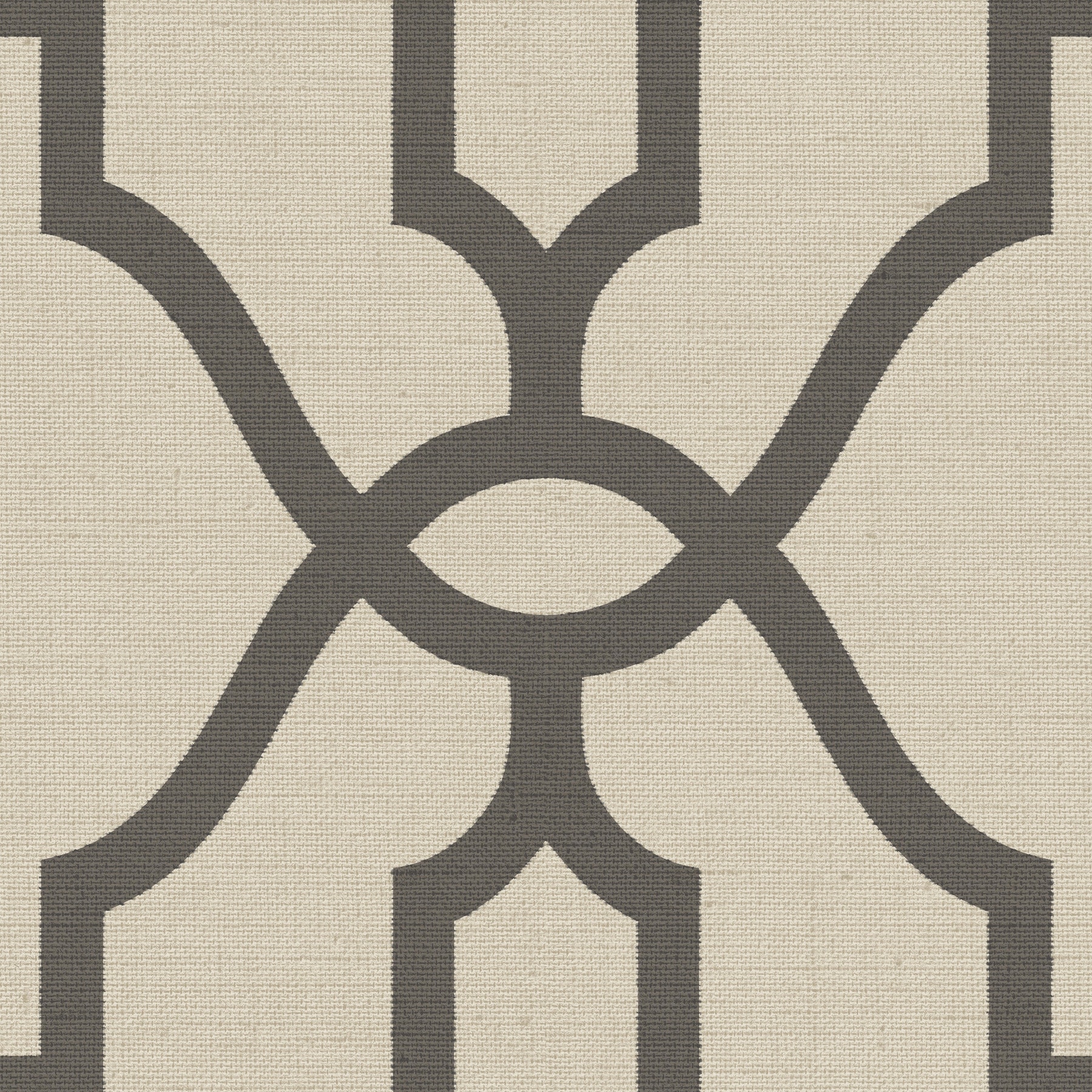 Magnolia Home ME1551 56-sq ft Charcoal On Khaki Paper Geometric Prepasted Soak and Hang Wallpaper