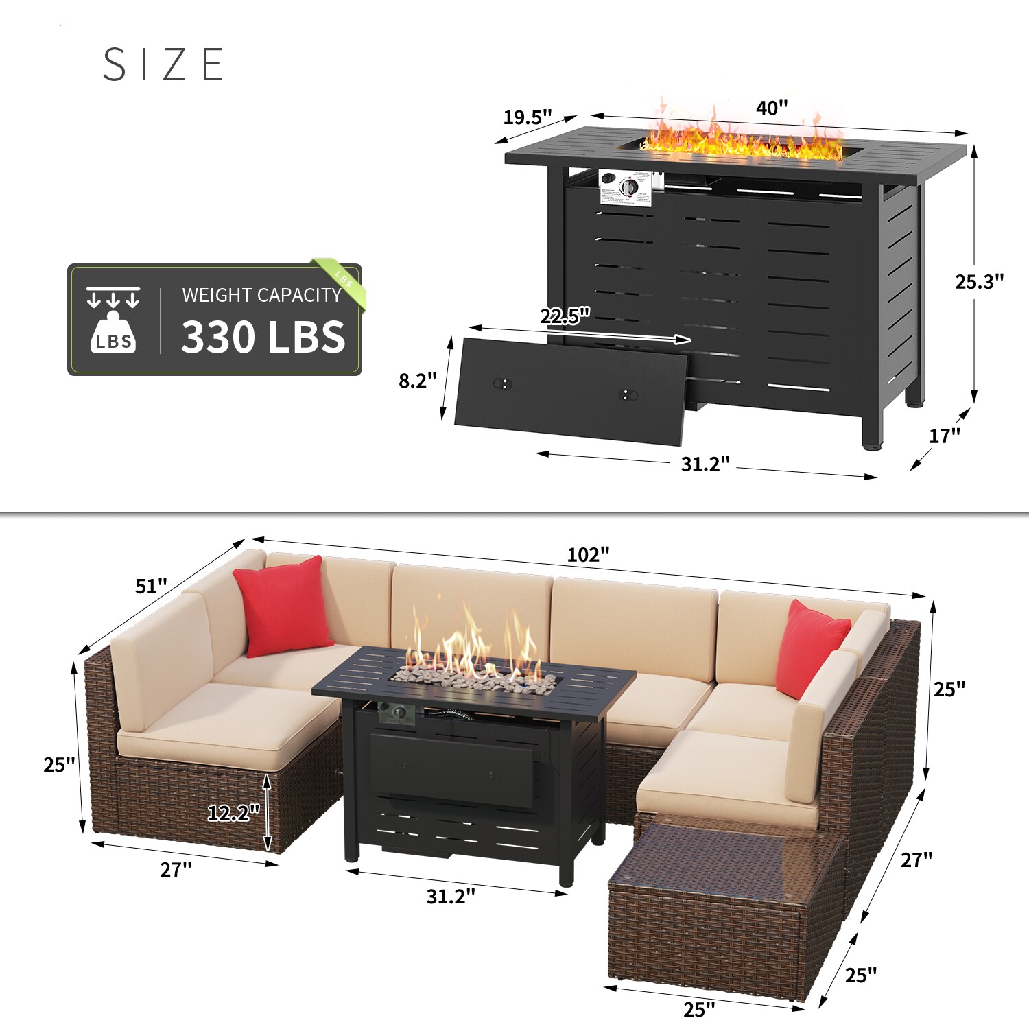 Bapipro BP3508B21 Patio-Conversation-Sets - View #8