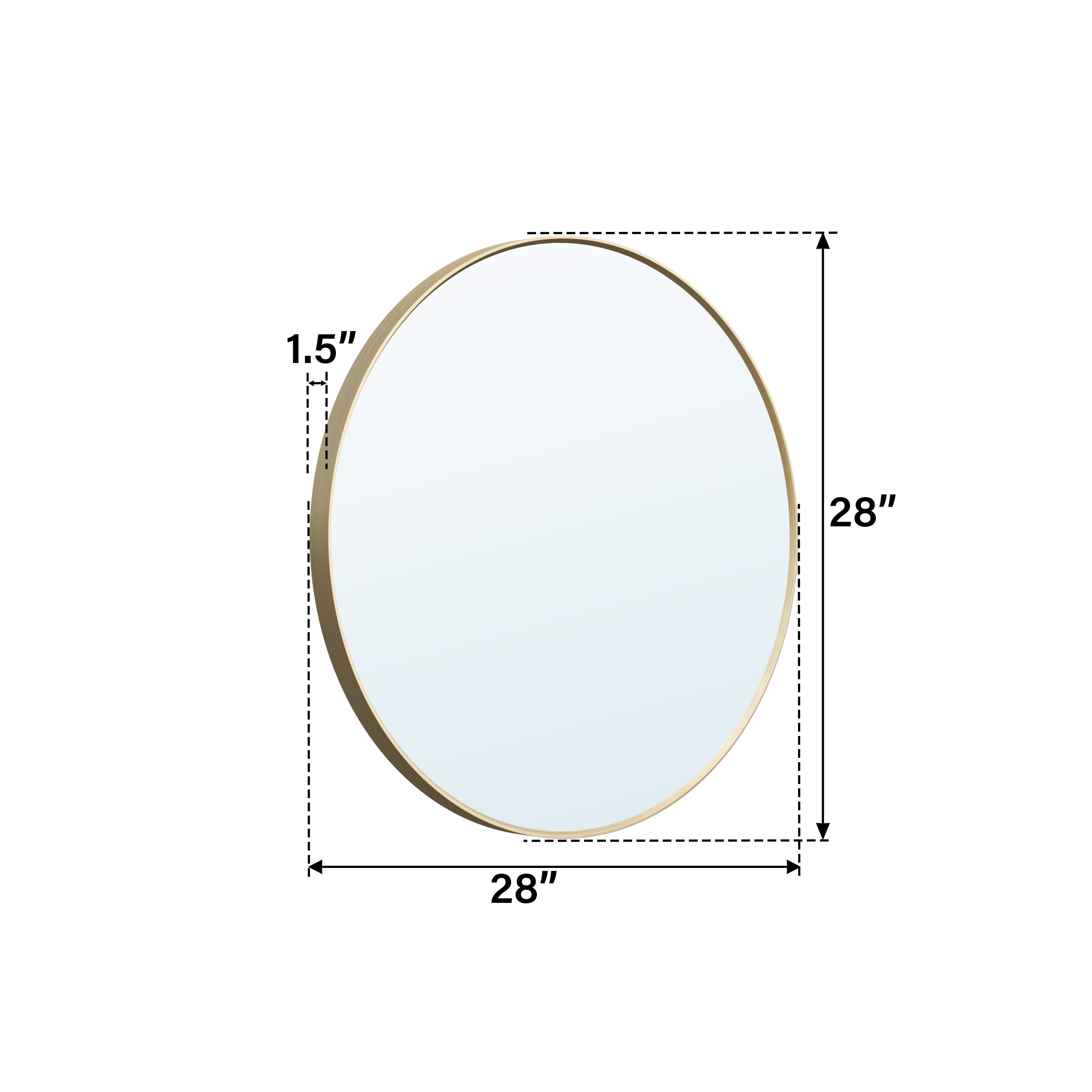 Forclover MEAM-R12828BG Decor-Mirrors - View #4