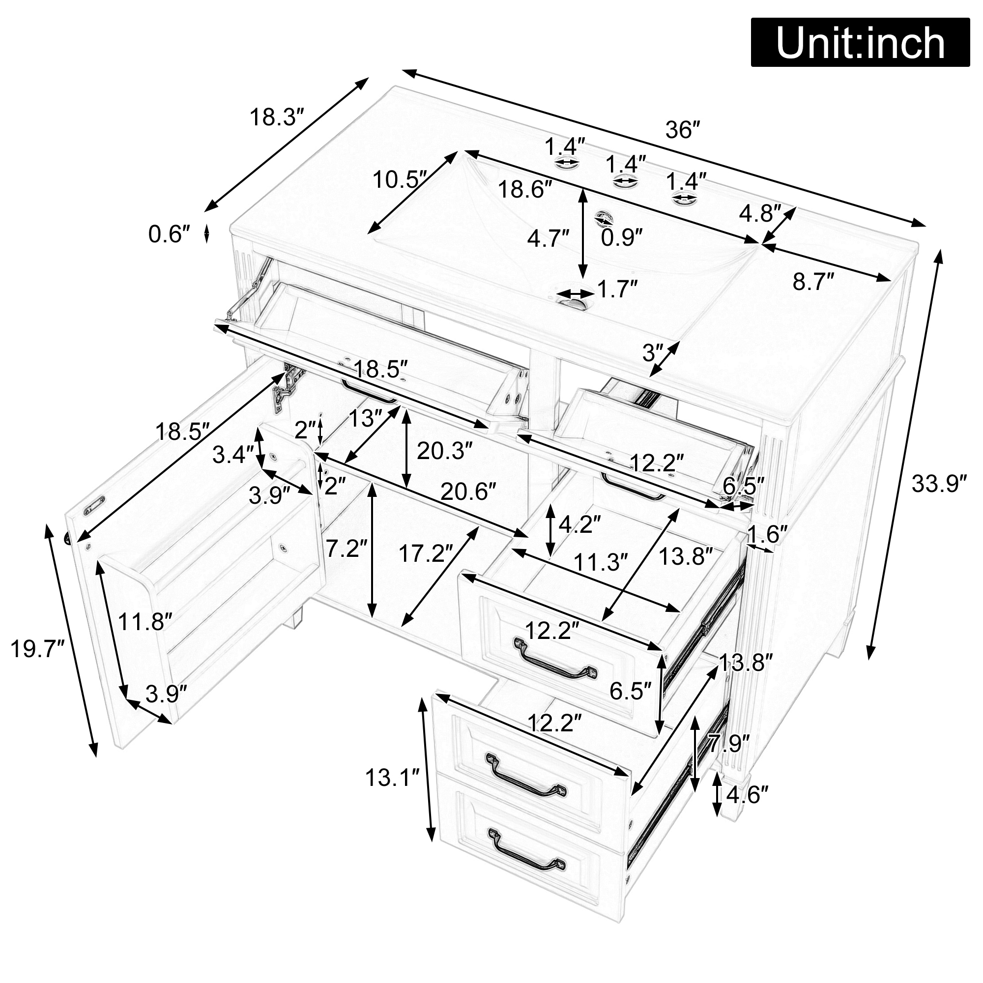 GDFStudio 355666 Bath-Vanity-Combo - View #7