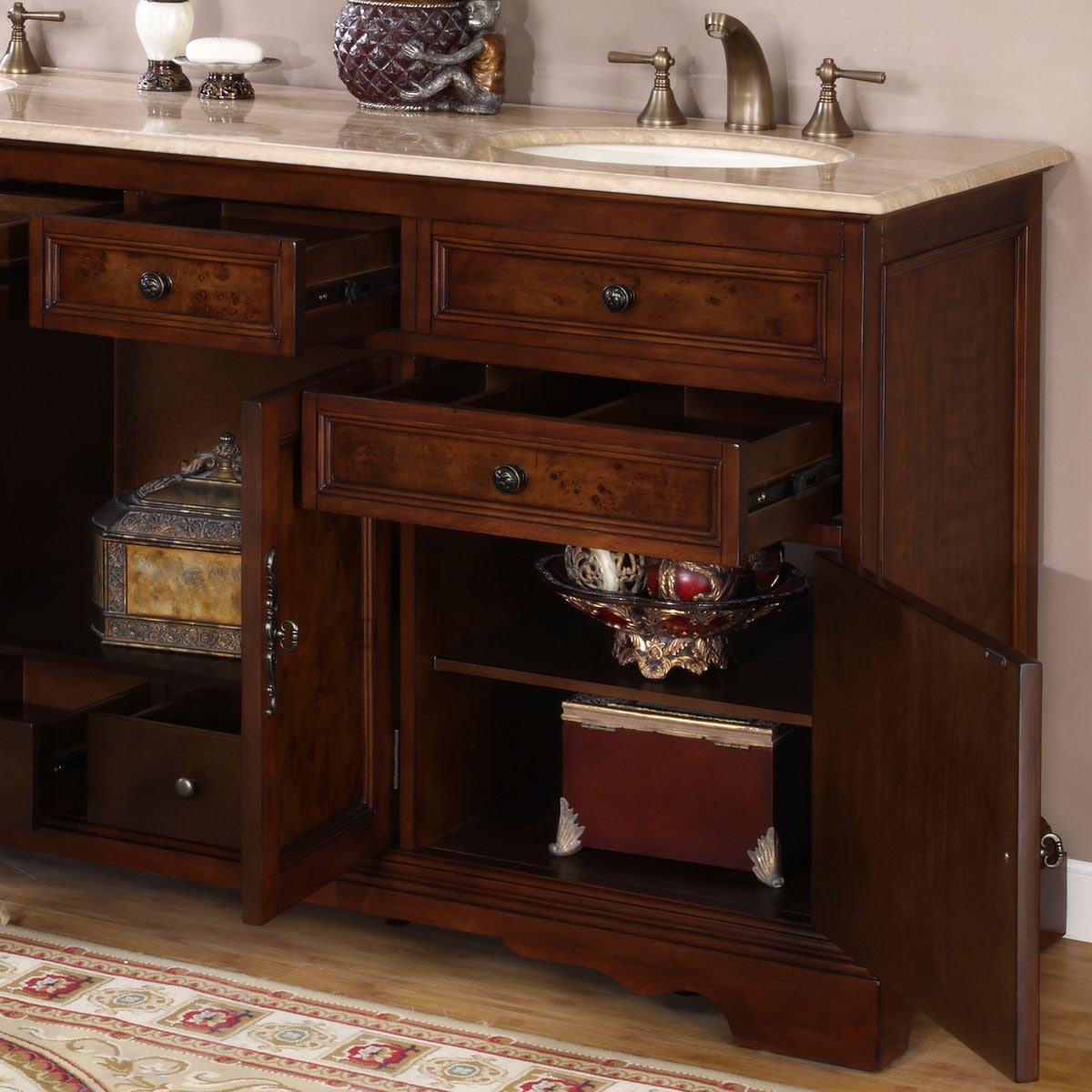 Silkroad Exclusive HYP-0716-T-UIC-72 Bath-Vanity-Combo - View #3