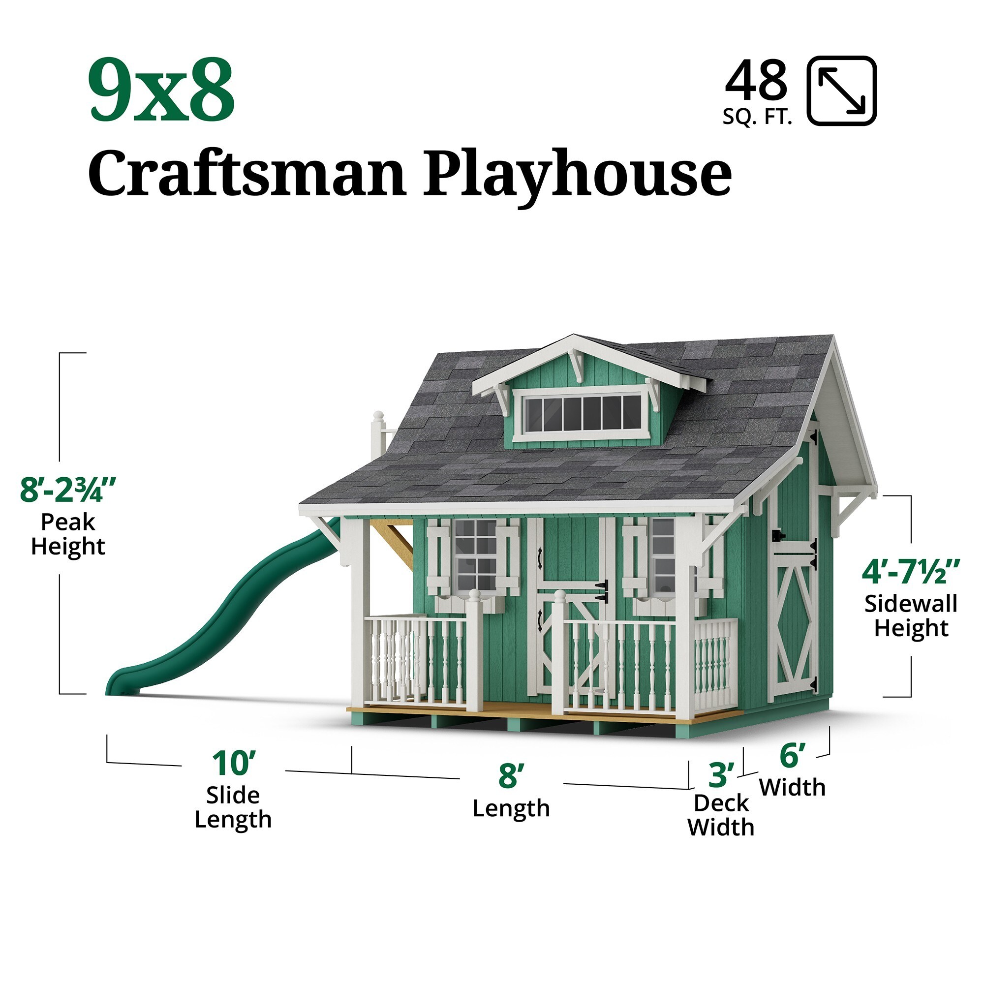 Little Cottage Co 9X8 CMP-PNK playhouses - View #5