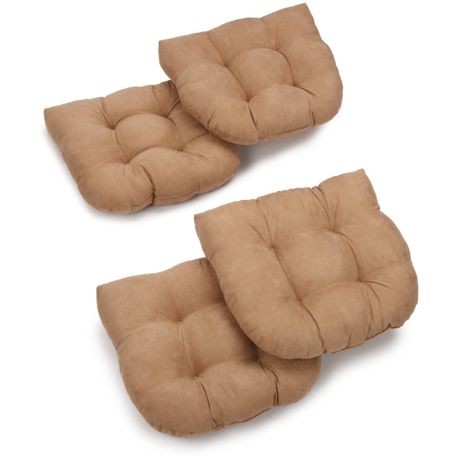 Blazing Needles 93184-4CH-MS-JV Java Solid Chair Cushion