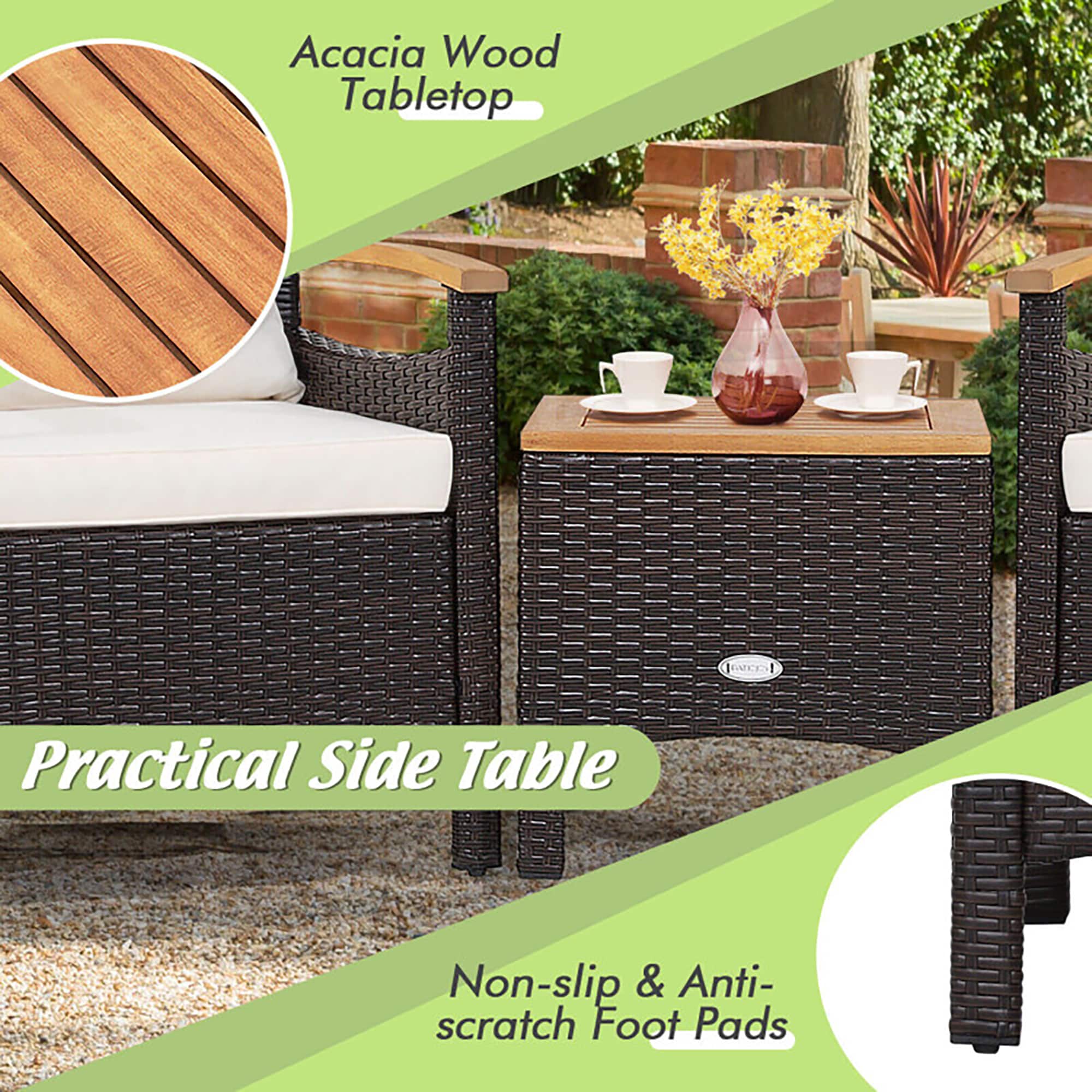 CASAINC WF-SM-KF-3700GY Patio-Conversation-Sets - View #4