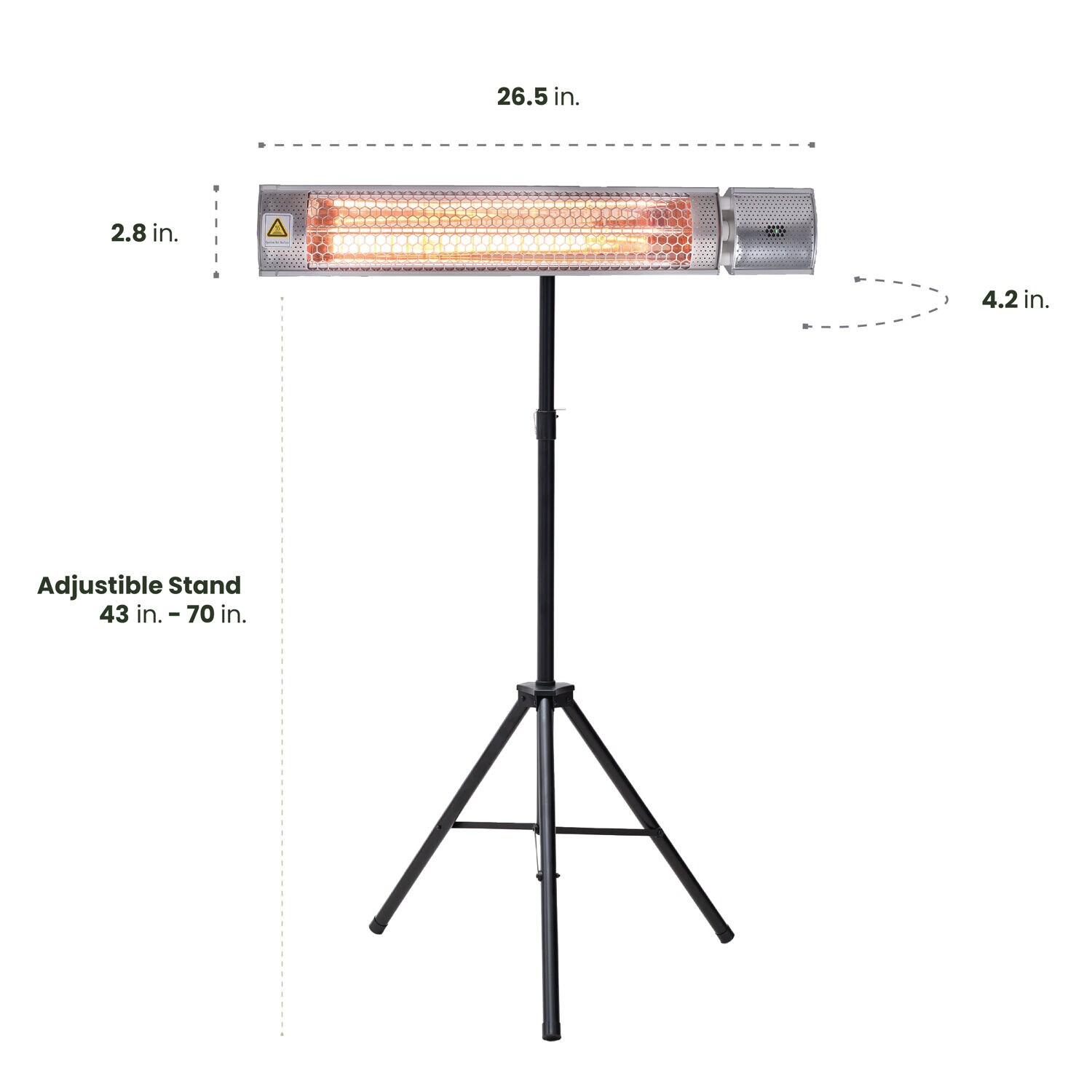 Hanover HAN1053IC-TP Outdoor-Electric-Patio-Heaters - View #2