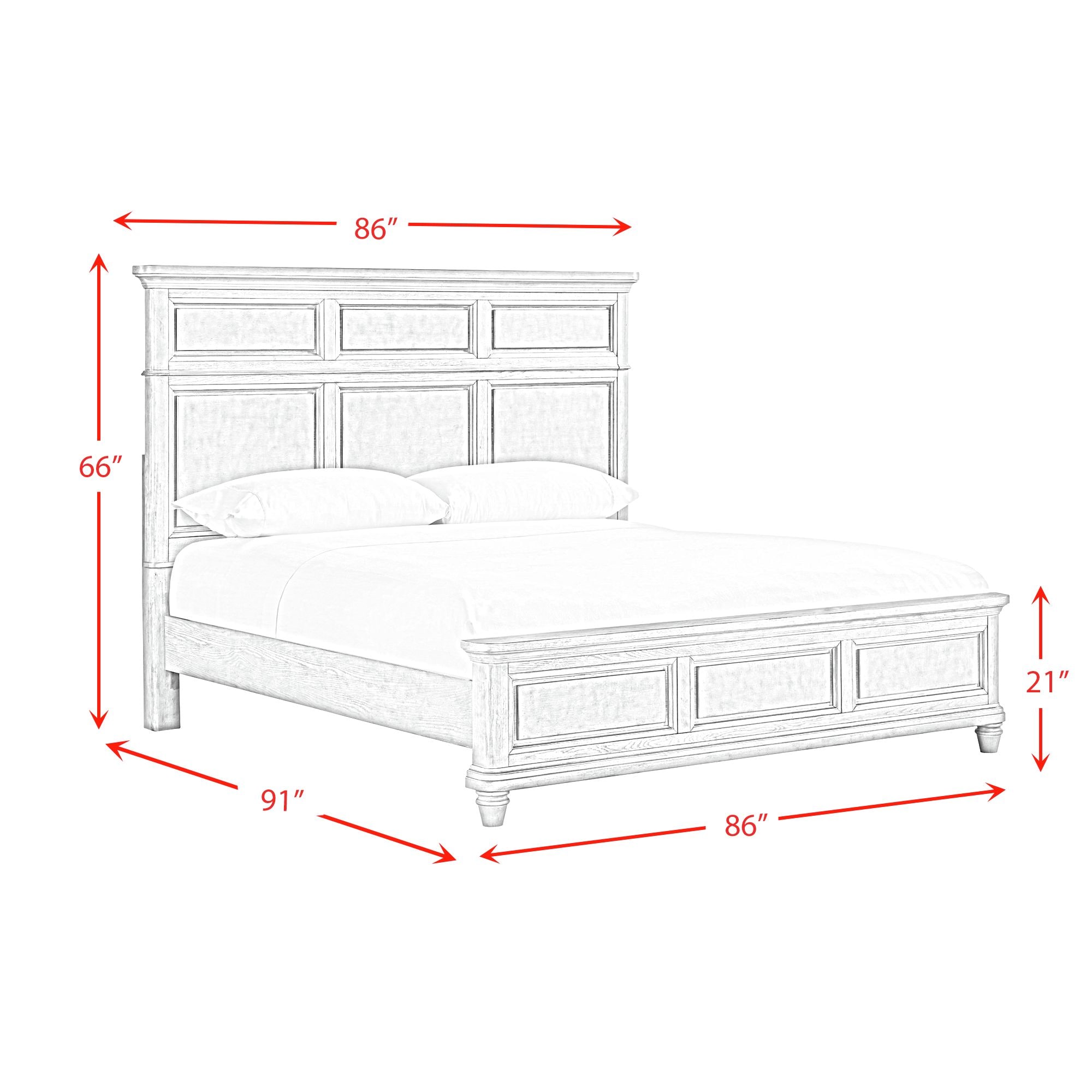 Picket House Furnishings B-11360-3-KB-5PC Bedroom-Sets - View #14
