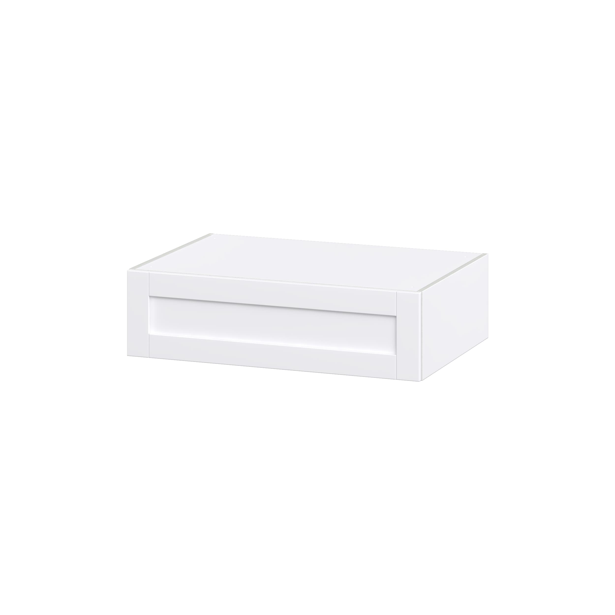 Hugo&Borg DSWLU361024-RM Rosemont 36-in W x 10-in H x 24-in D Glacier White Wall Fully assembled Cabinet (Recessed Panel Shaker)