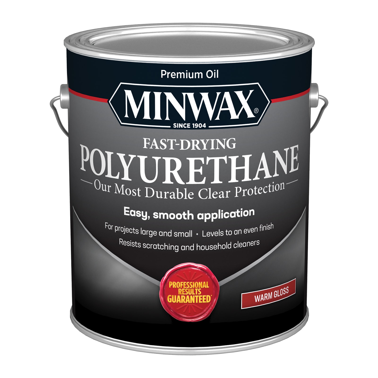 Minwax 71030000 Fast-Drying Polyurethane Oil-based Clear Transparent Gloss Interior Stain ( 1-gallon )