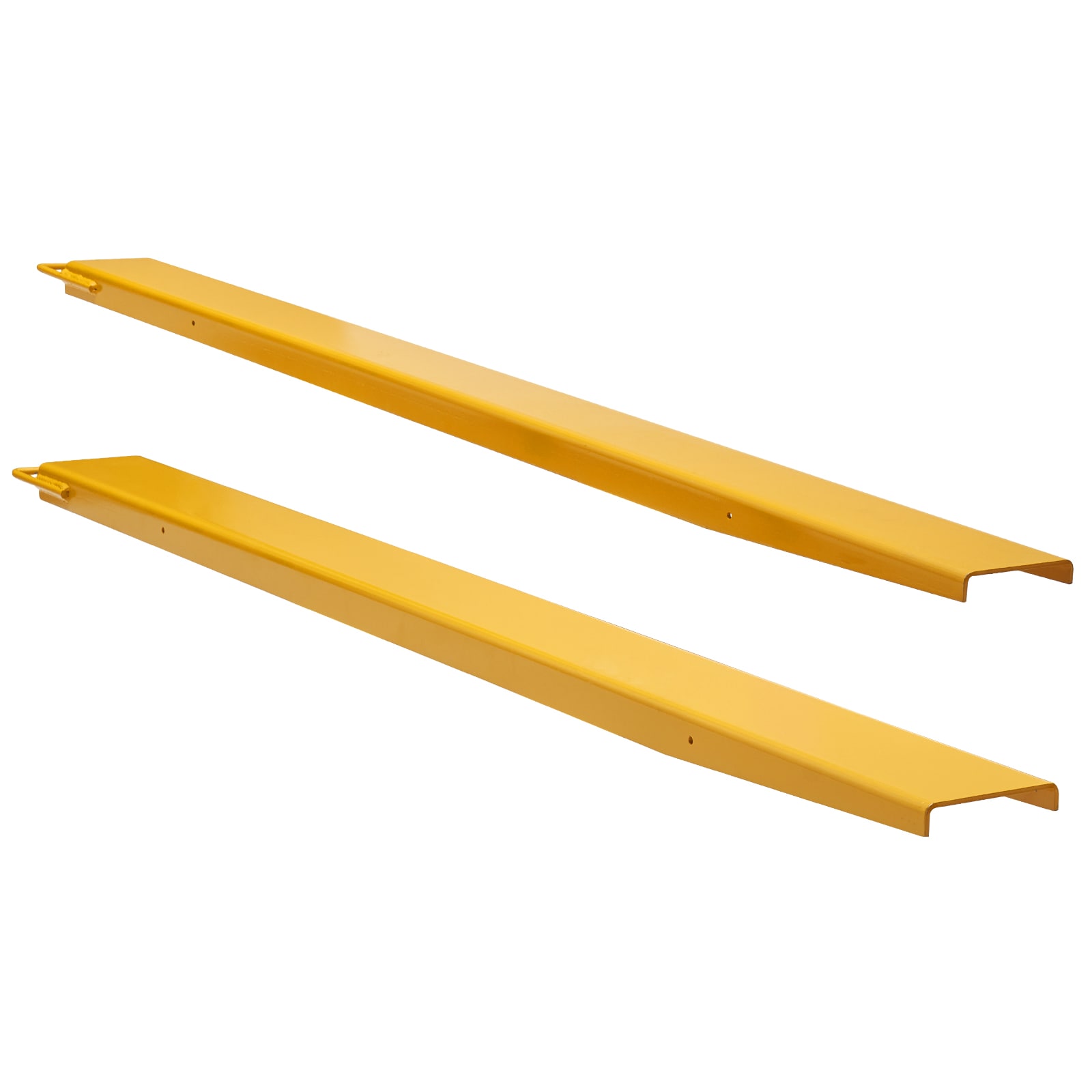 GIVIMO Pallet Fork Extensions 84-in Length 4.5-in Width 1-Pair Industrial Carbon Steel Forklift Extensions Forklift Fork Attachments for Forklift Truck Yellow