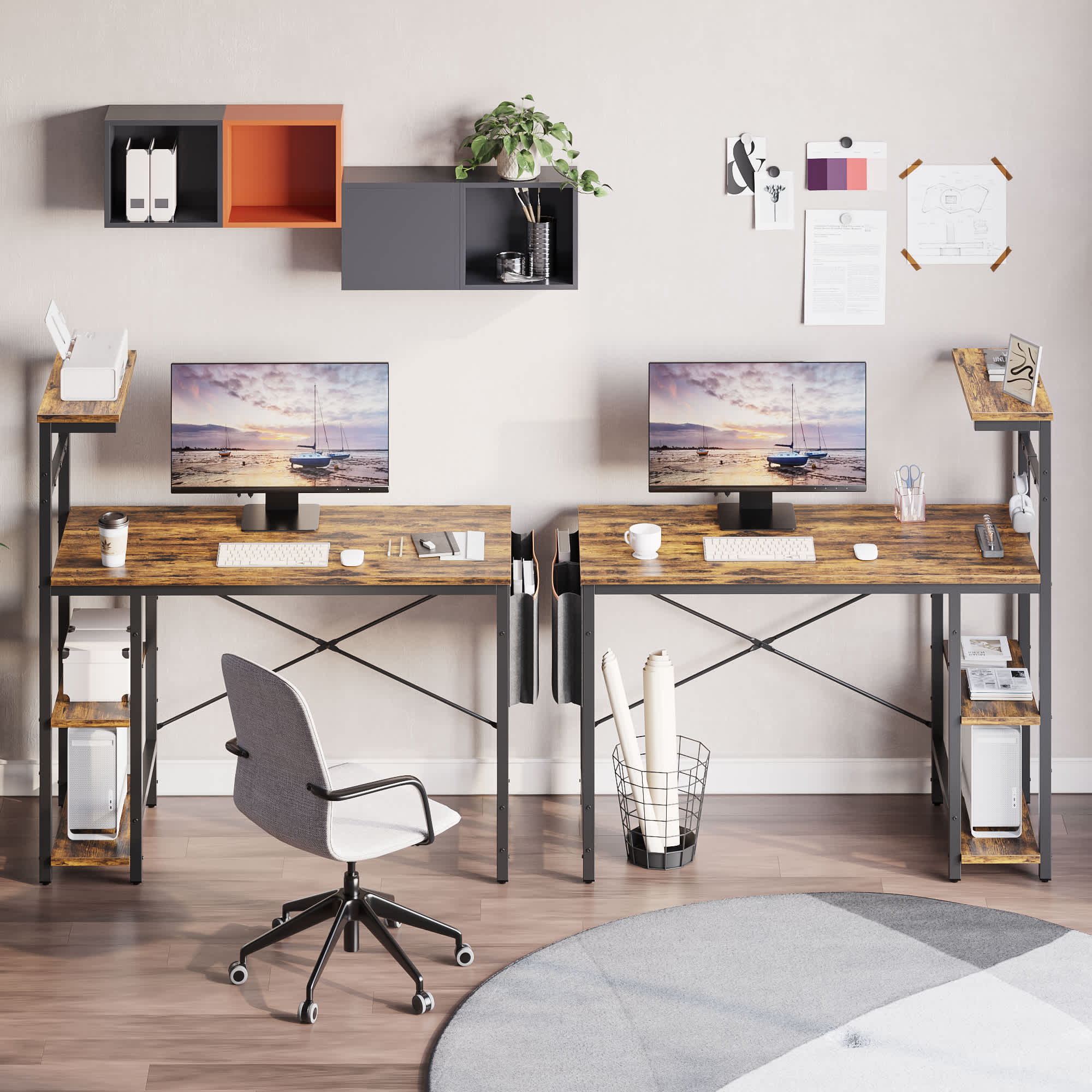 Bestier LOW-D471Z-RST desks - View #2